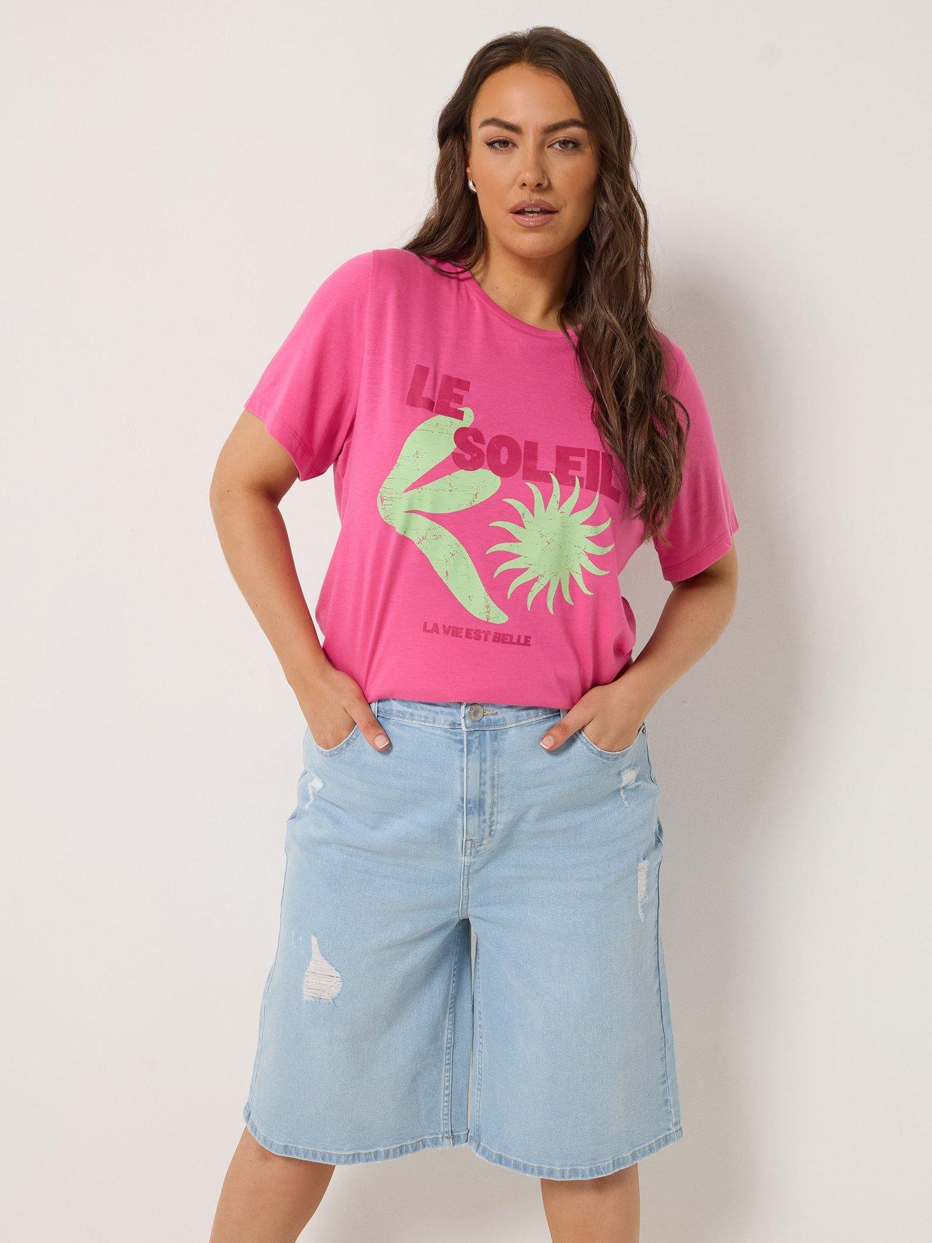 Image 1 of 5 of Yours Curve Denim Jort
