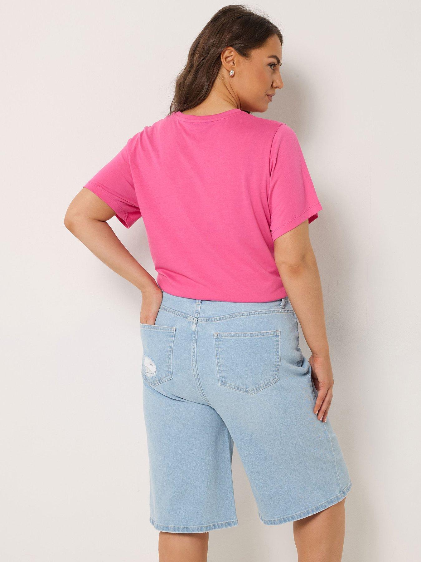 Image 2 of 5 of Yours Curve Denim Jort