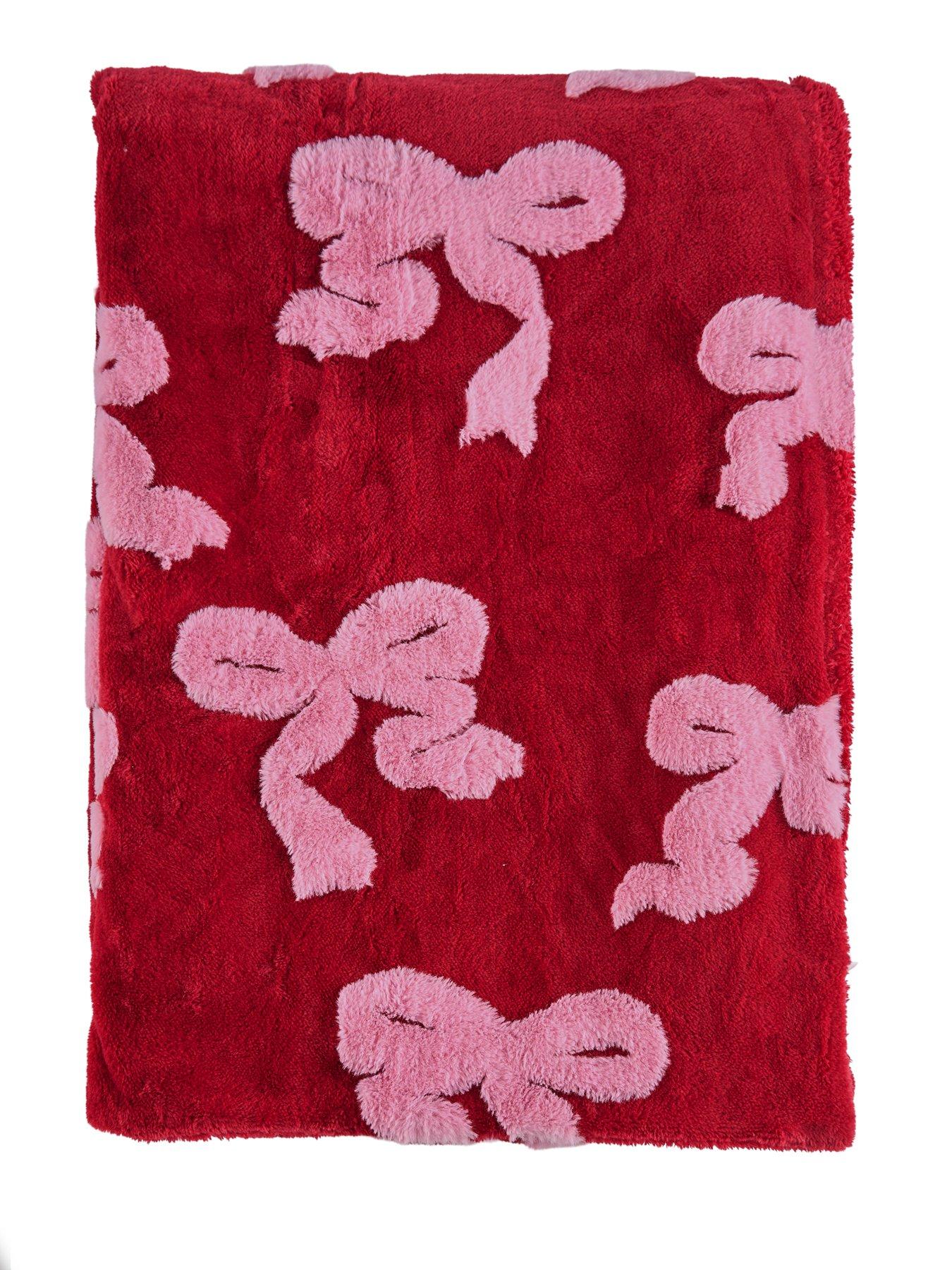 Image 3 of 6 of The Very Collection Bow Faux Fur Throw