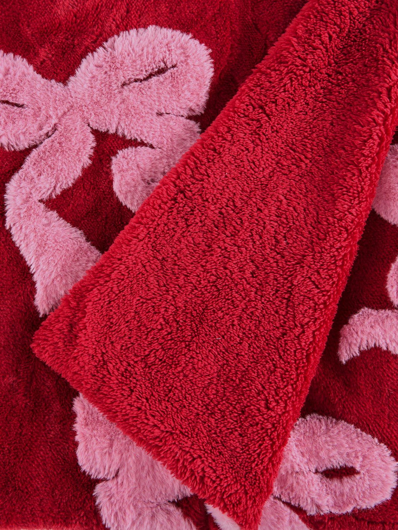 Image 4 of 6 of The Very Collection Bow Faux Fur Throw