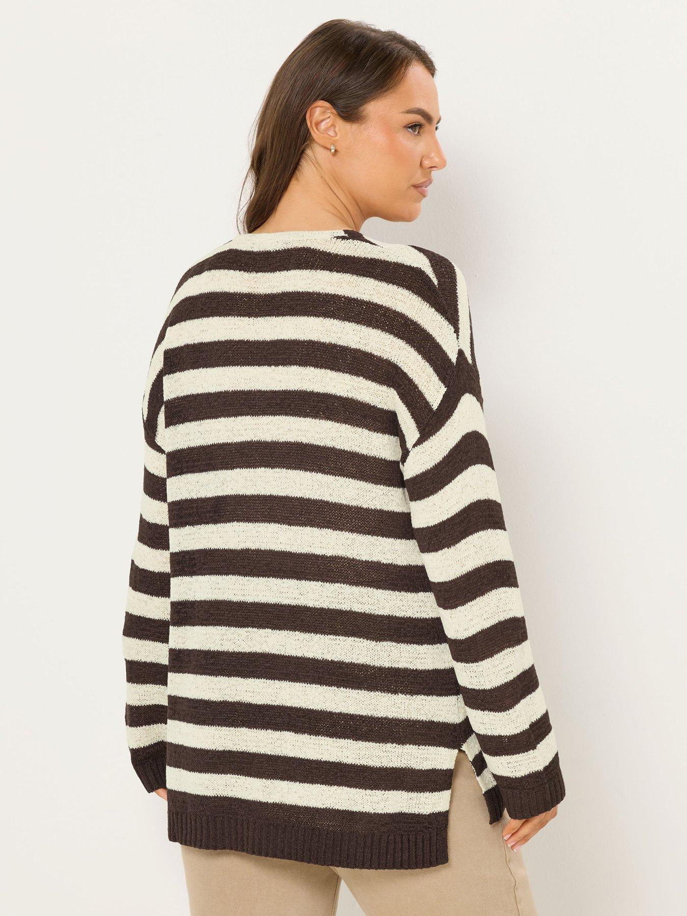yours-curve-tape-yarn-stripe-jumperstillFront