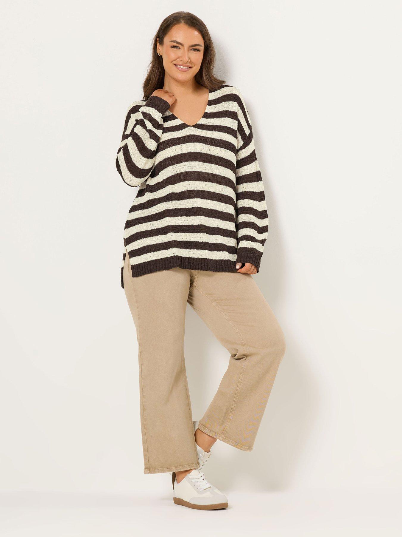 yours-curve-tape-yarn-stripe-jumperback