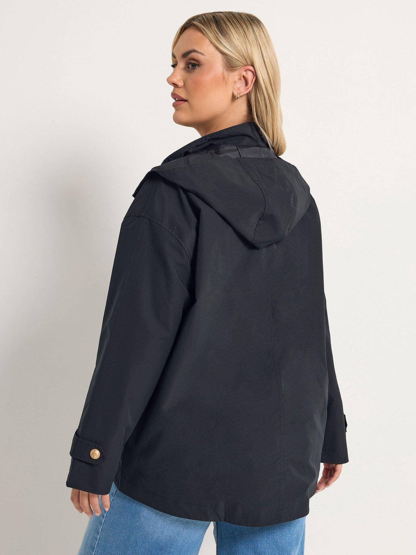 yours-curve-military-button-jacket-bluestillFront