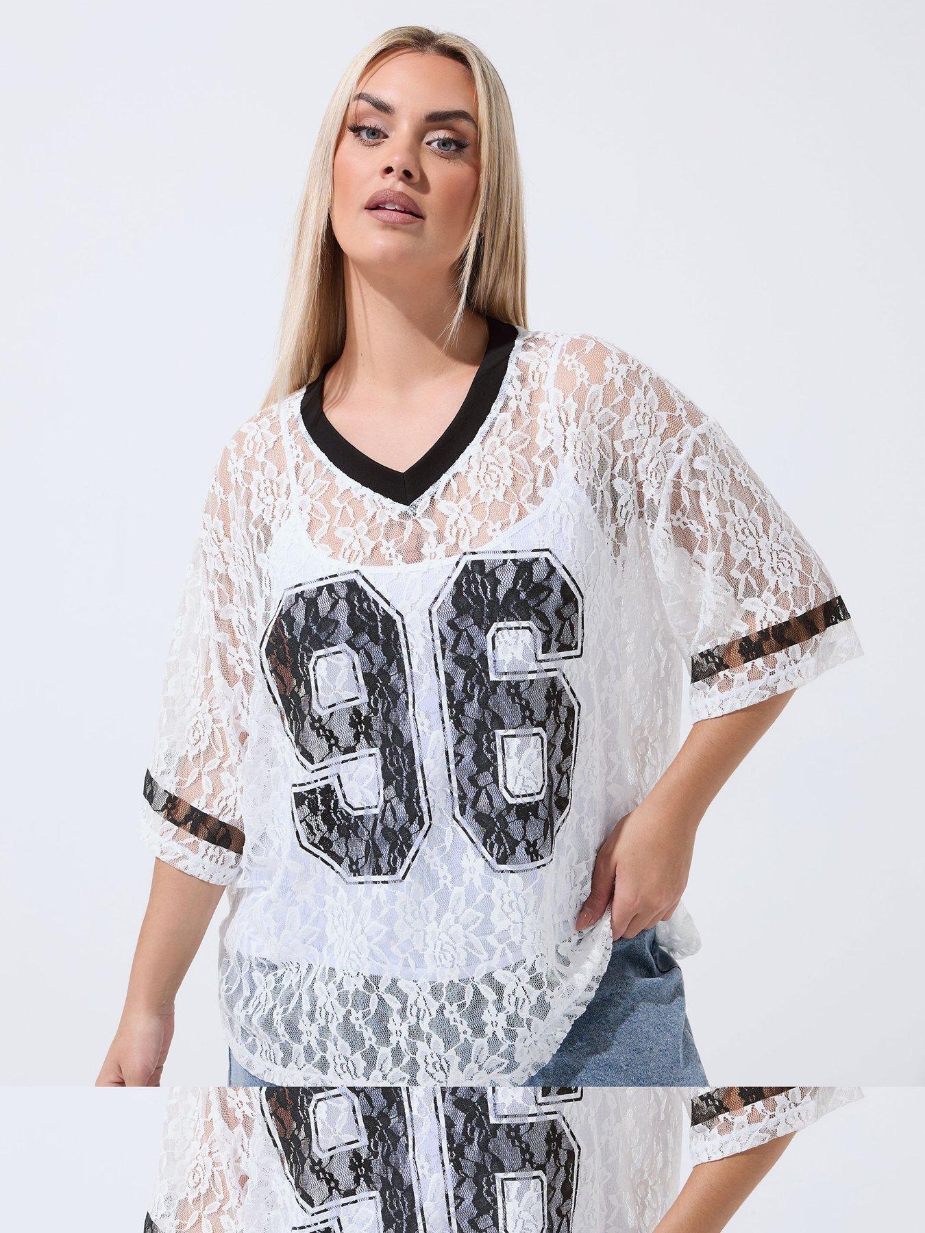 yours-curve-lace-printed-v-neck-topfront