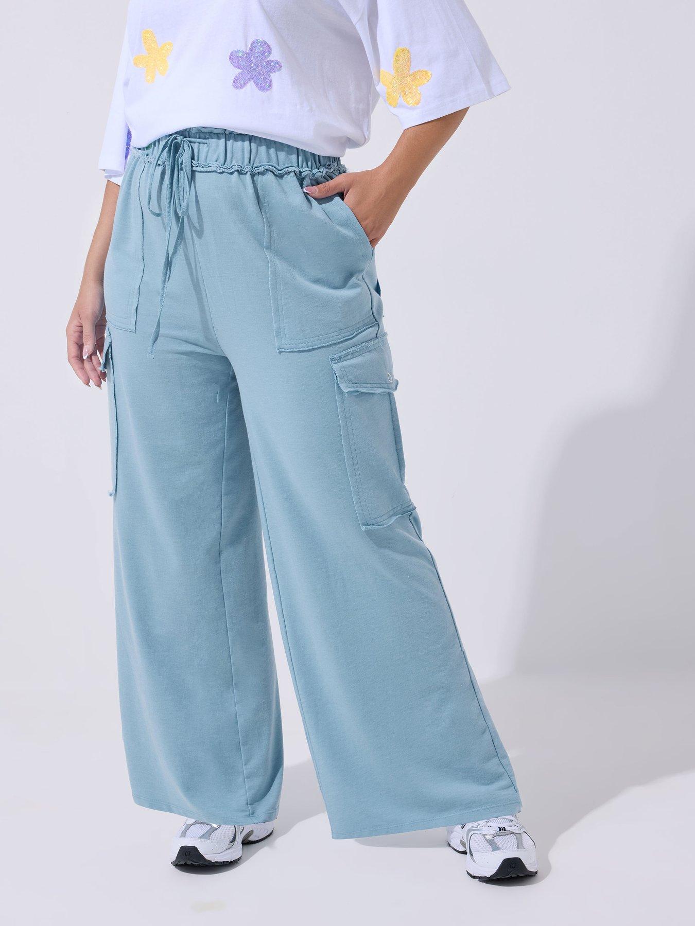Yours Curve Washed Cargo Jogger