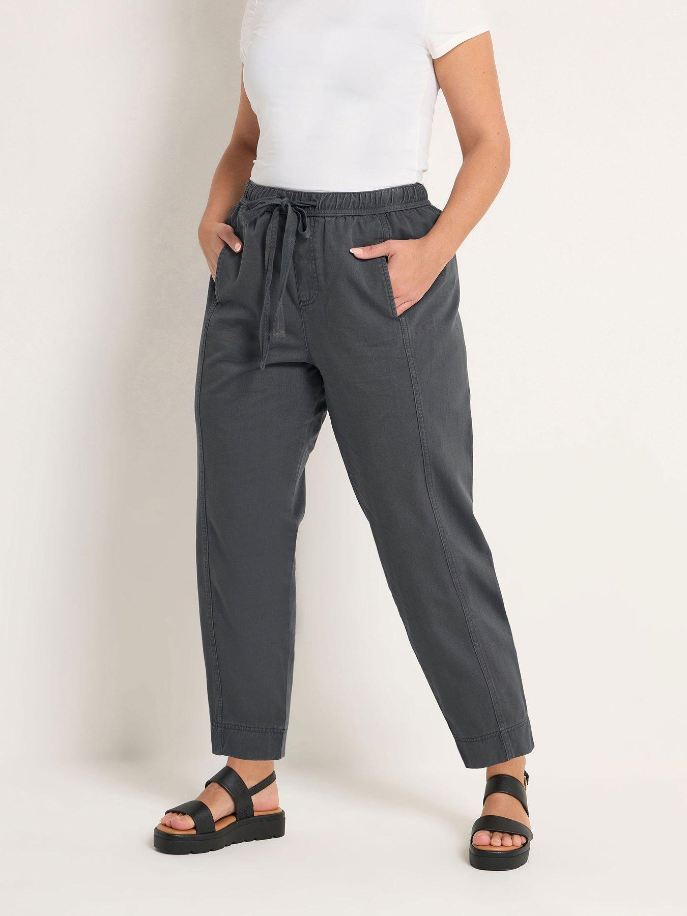 Yours Curve Twill Tapered Trouser