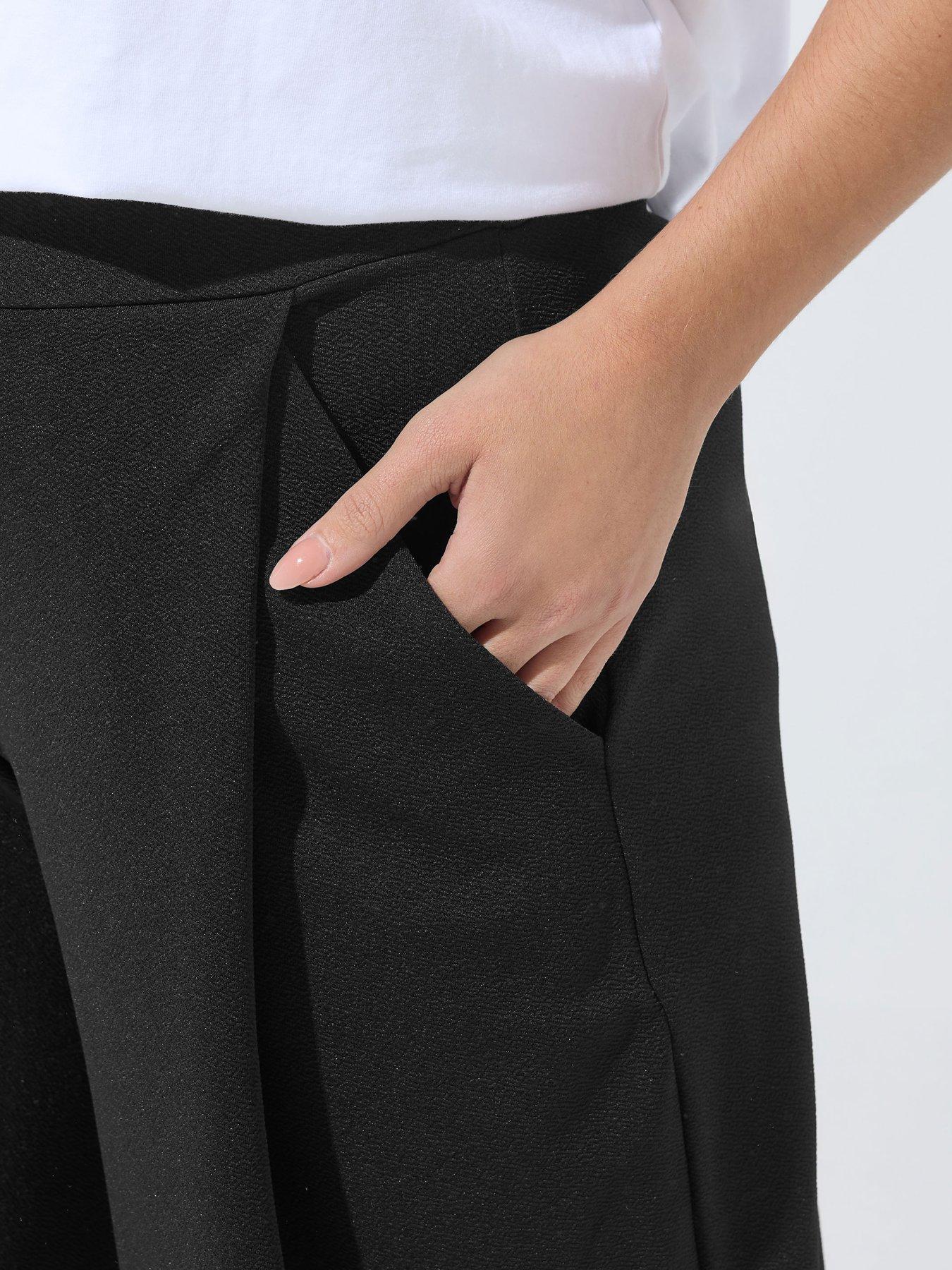 yours-curve-barrel-pleated-trouser-blackoutfit