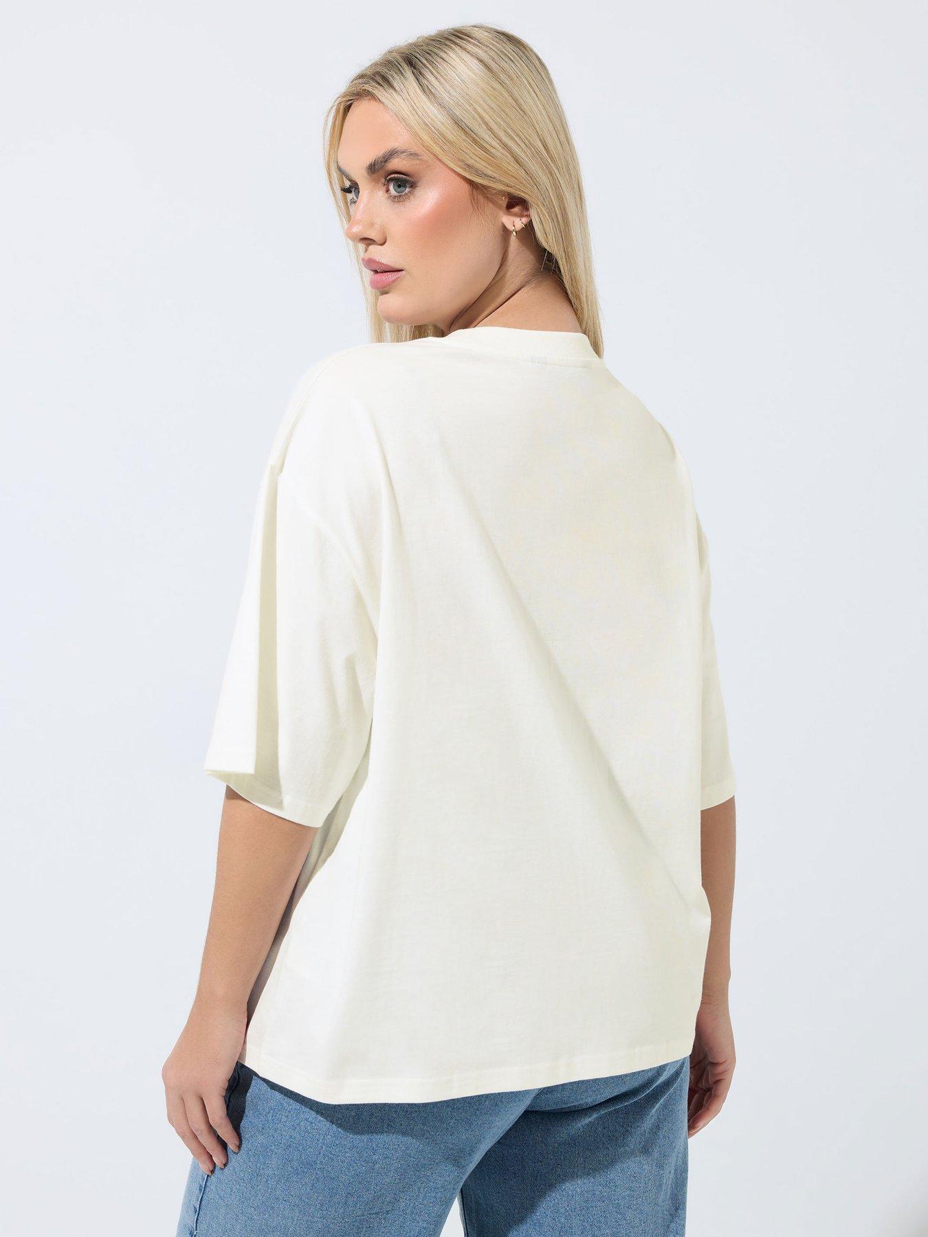 yours-curve-summer-days-short-sleeve-t-shirt-whitestillFront