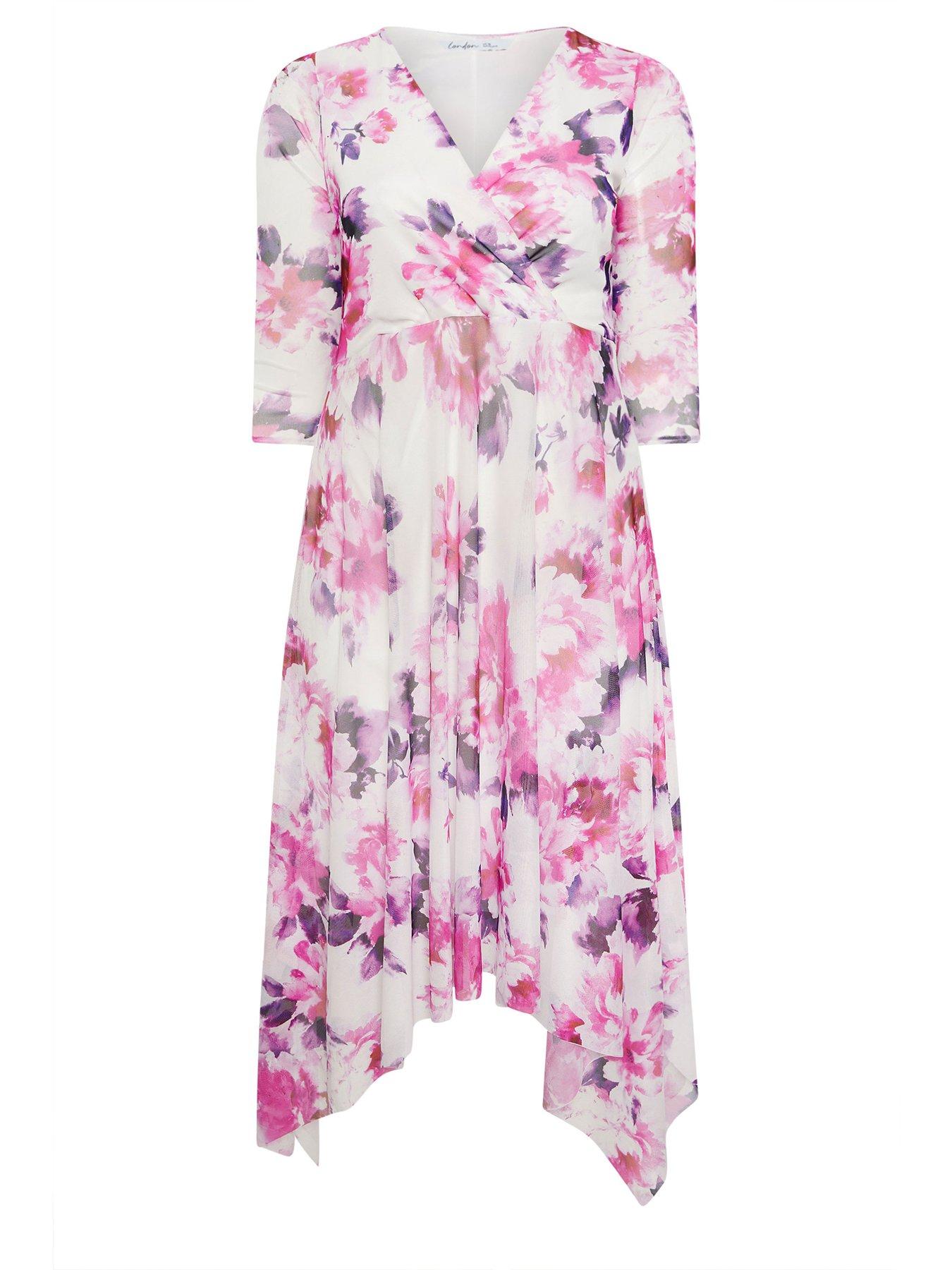 yours-curve-wrap-hanky-hem-mesh-dress-whitedetail