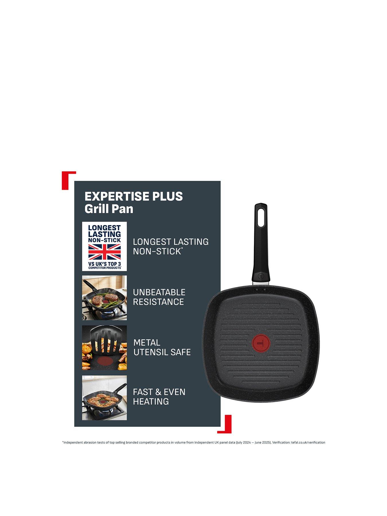 Image 2 of 7 of Tefal Tefal Expertise Plus Induction Non-stick Grill Pan 26cm