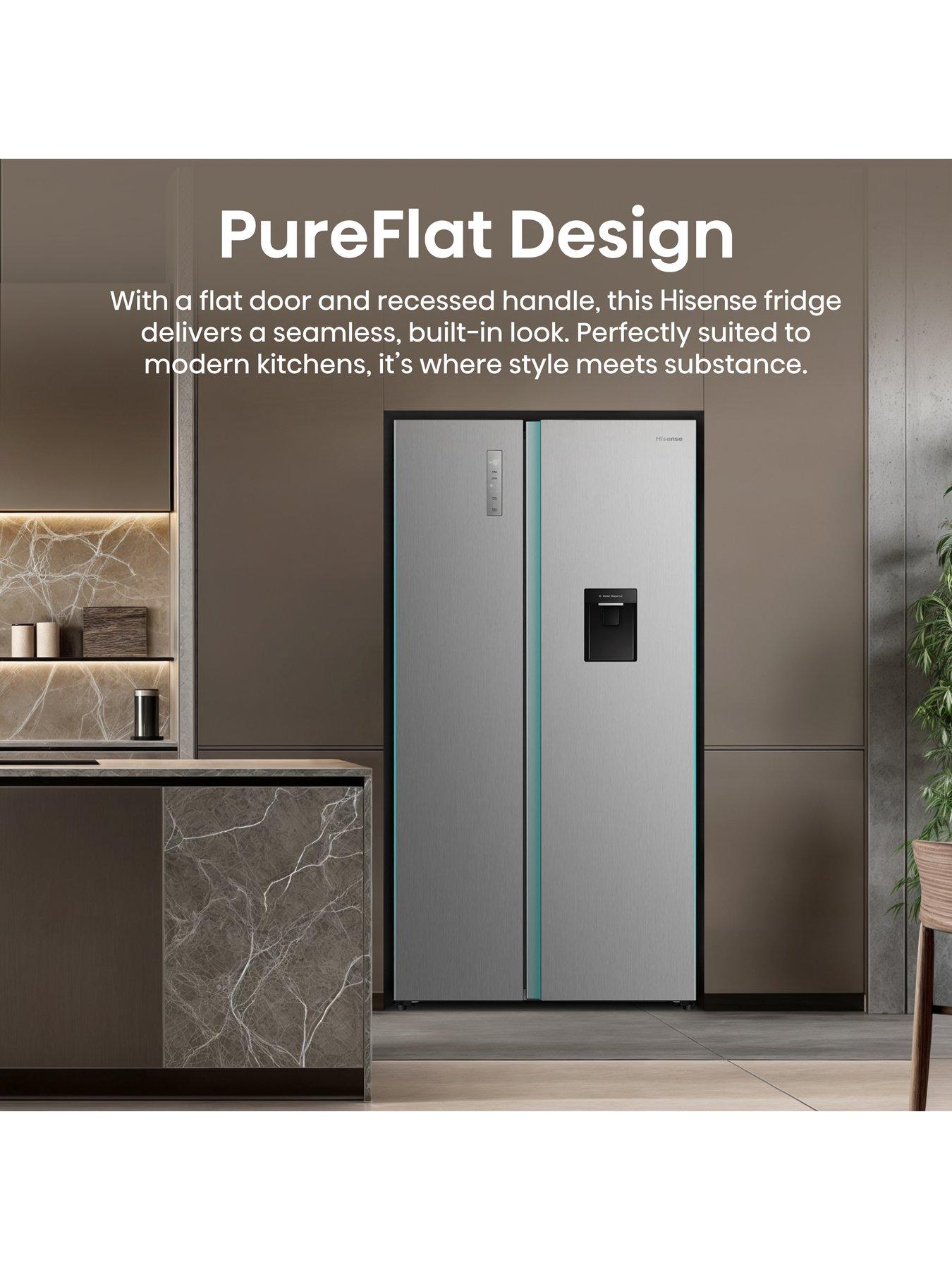 Image 4 of 7 of Hisense RS3P558NMID PureFlat American Side-By-Side Fridge Freezer - D Rated - Stainless