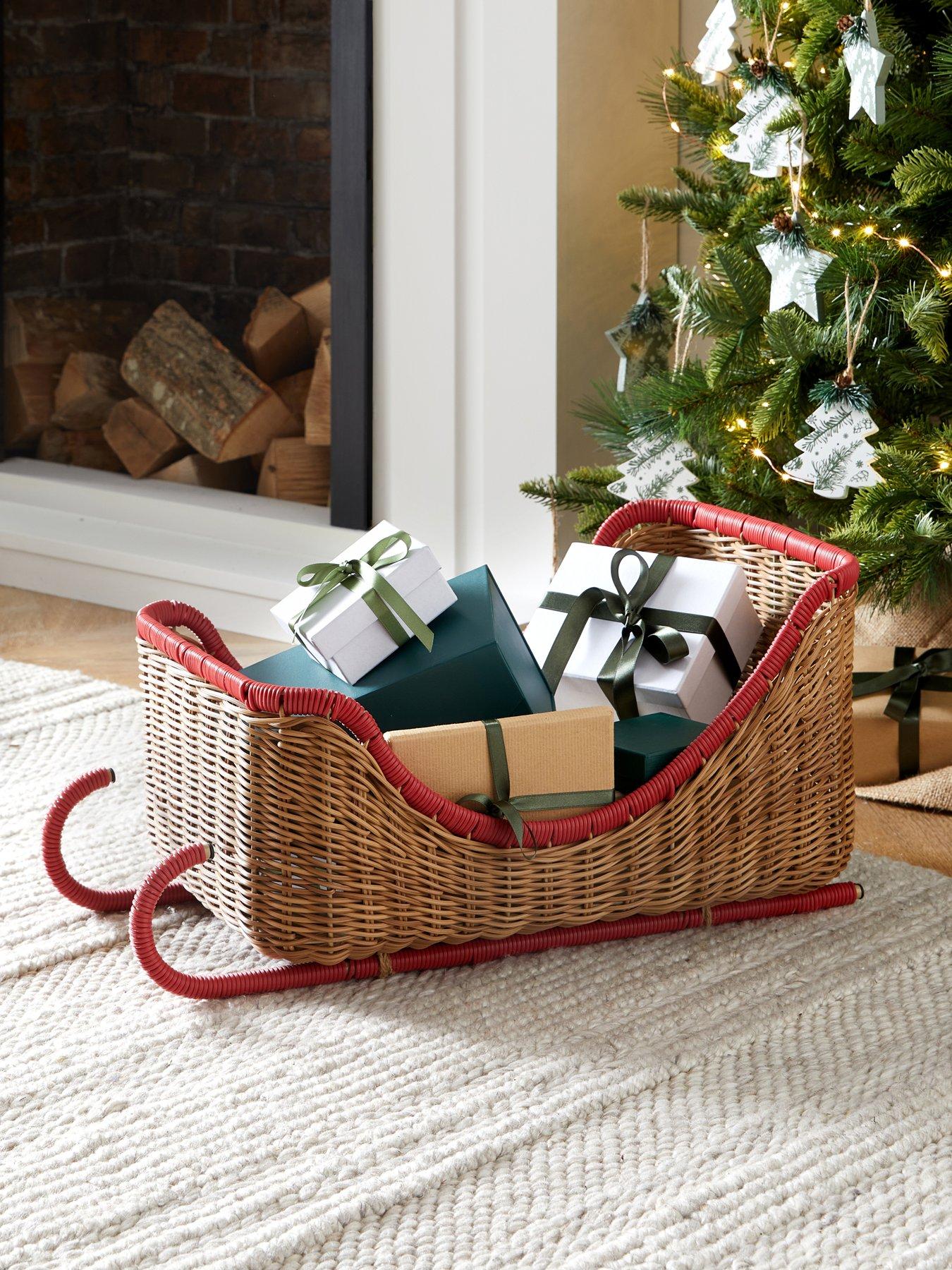 Image 1 of 6 of The Very Collection Sleigh Shaped Basket