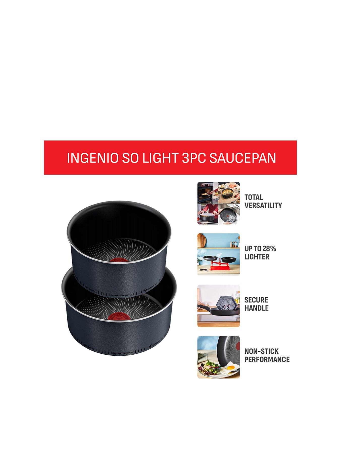 Image 2 of 8 of Tefal Tefal So Lite 3pc Saucepan Set