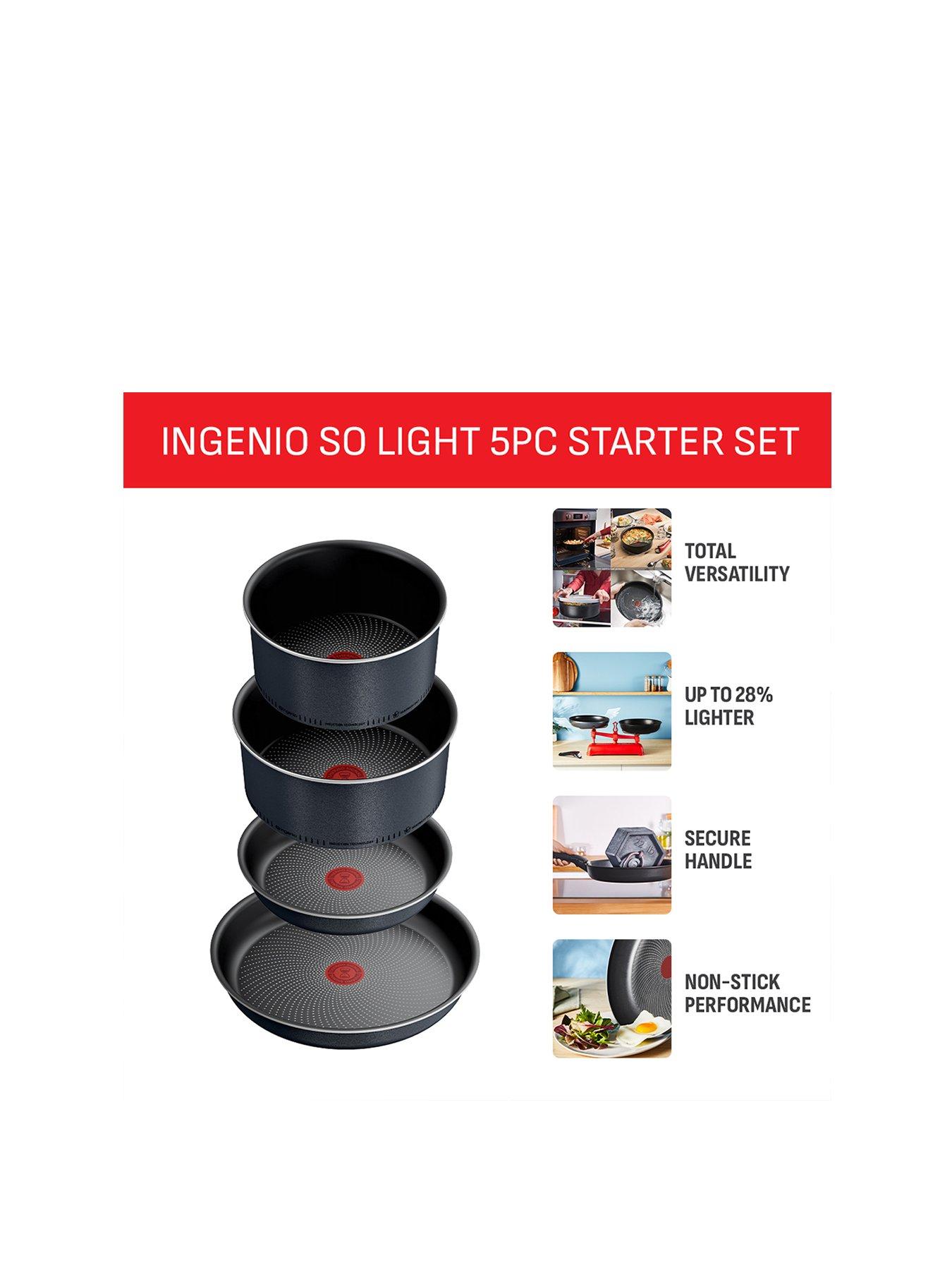 Image 2 of 8 of Tefal Tefal So Lite 5pc Fry And Saucepan Set