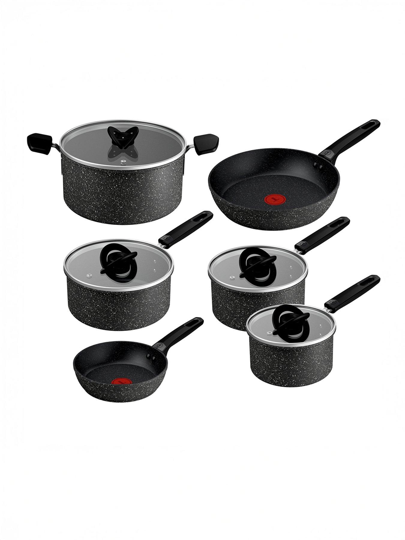 Tefal Tefal Expertise Plus Induction Non-stick 6pc Set: Frying Pan 20/26cm, Stewpot 24cm, Saucepan 16/18/20cm With Lids