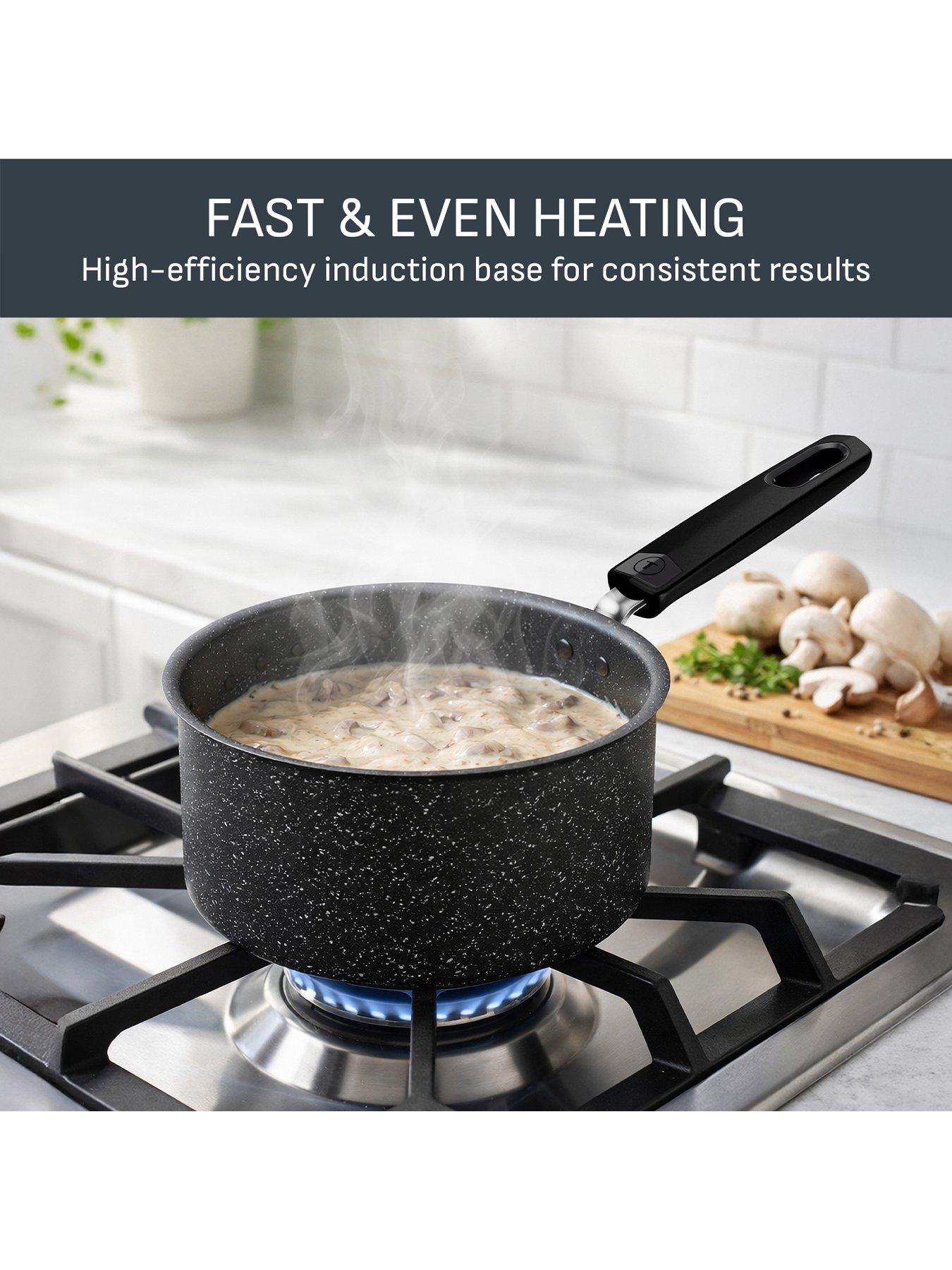 Image 7 of 7 of Tefal Tefal Expertise Plus Induction Non-stick 6pc Set: Frying Pan 20/26cm, Stewpot 24cm, Saucepan 16/18/20cm With Lids