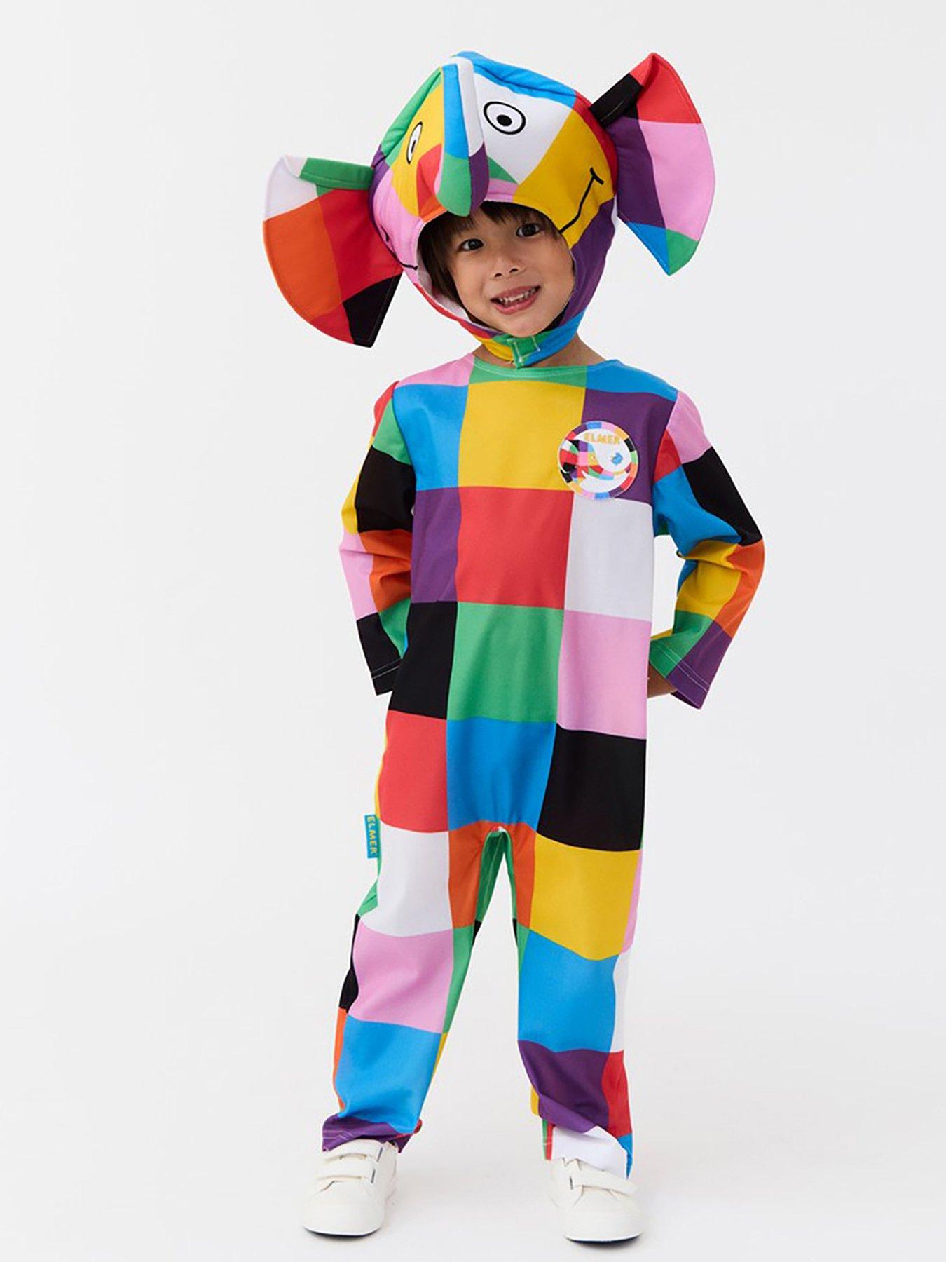 Image 1 of 6 of Child Elmer Jumpsuit Costume