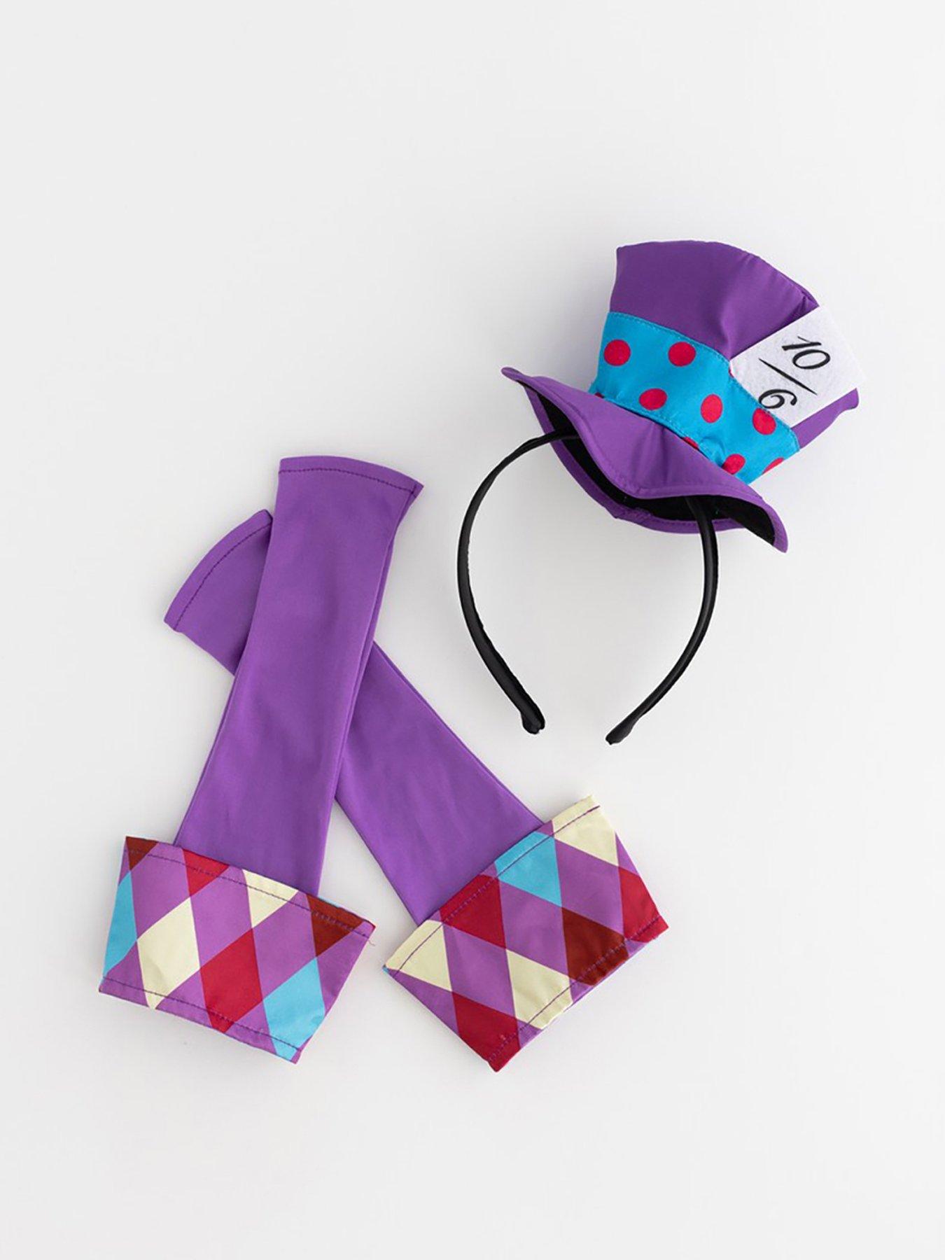 Image 6 of 6 of Alice in Wonderland Girls Miss Hatter Costume