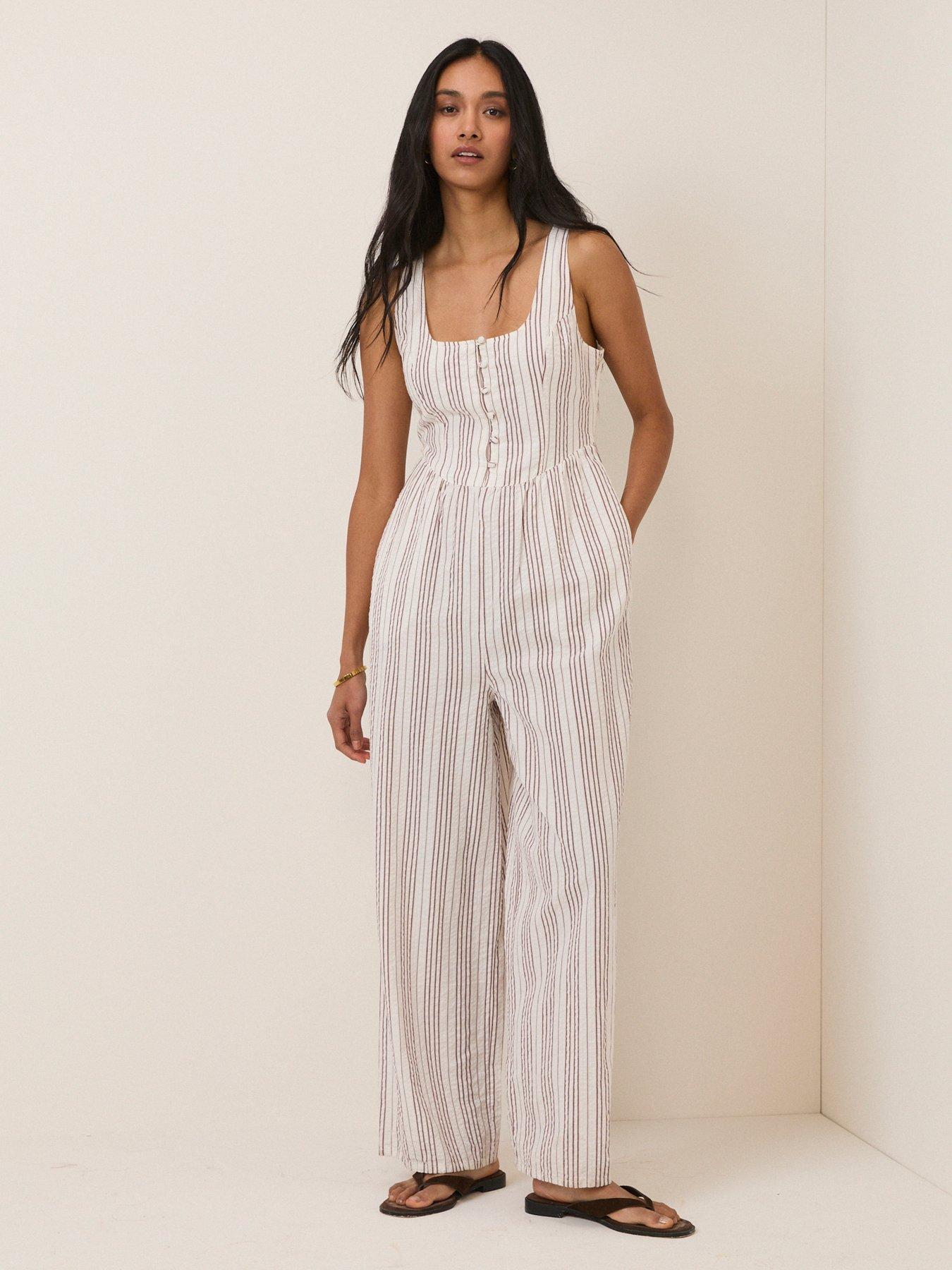 Image 3 of 6 of Nobodys Child Cora Jumpsuit - White