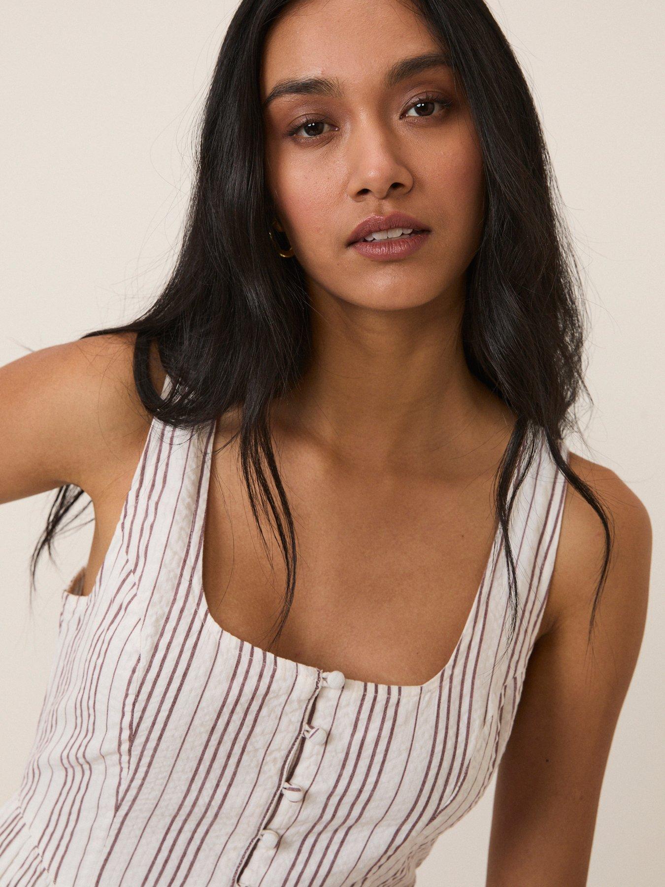 Image 4 of 6 of Nobodys Child Cora Jumpsuit - White