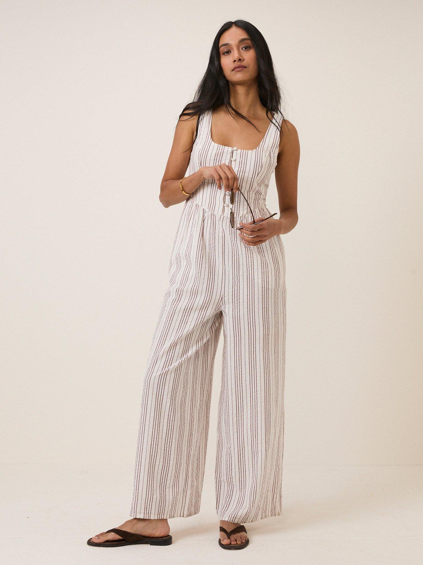 Image 5 of 6 of Nobodys Child Cora Jumpsuit - White