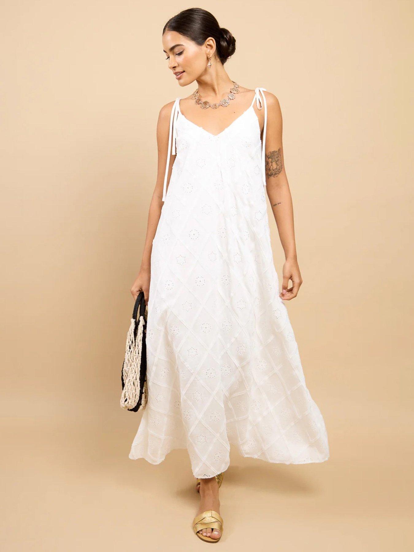 little-mistress-white-embroidered-tie-strap-maxi-dressfront
