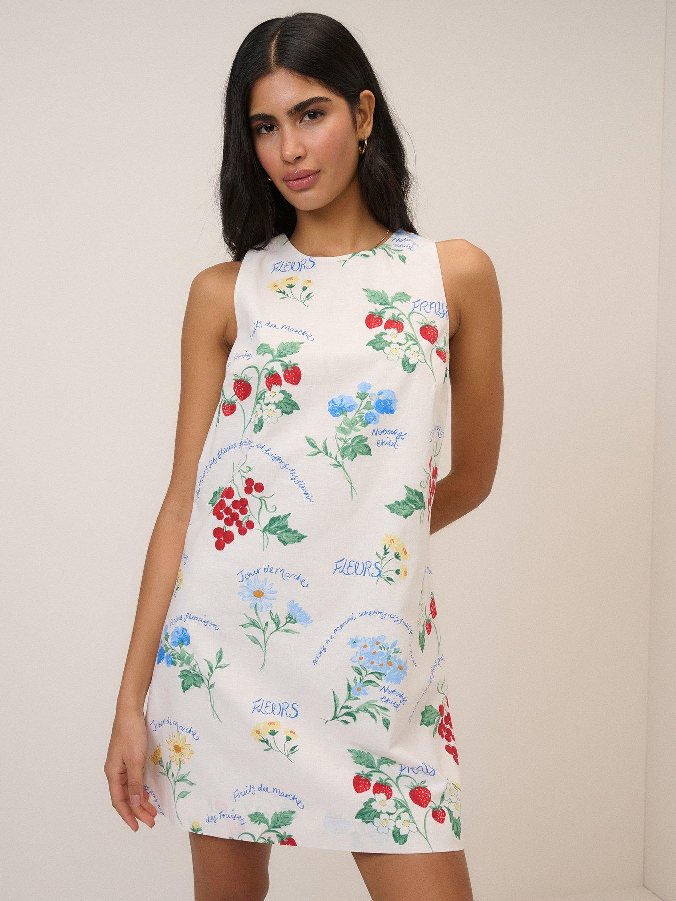 Image 2 of 4 of Nobodys Child Henley Mini Dress - White