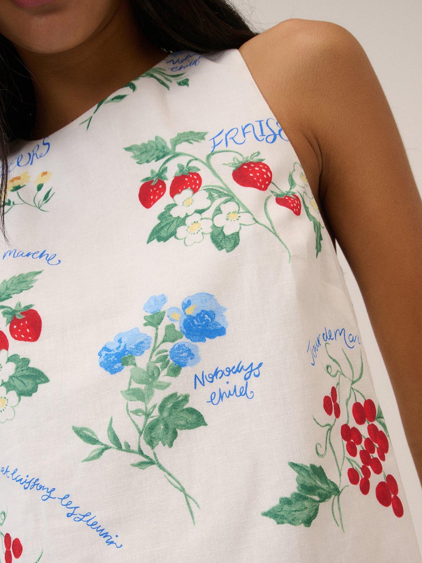 Image 3 of 4 of Nobodys Child Henley Mini Dress - White