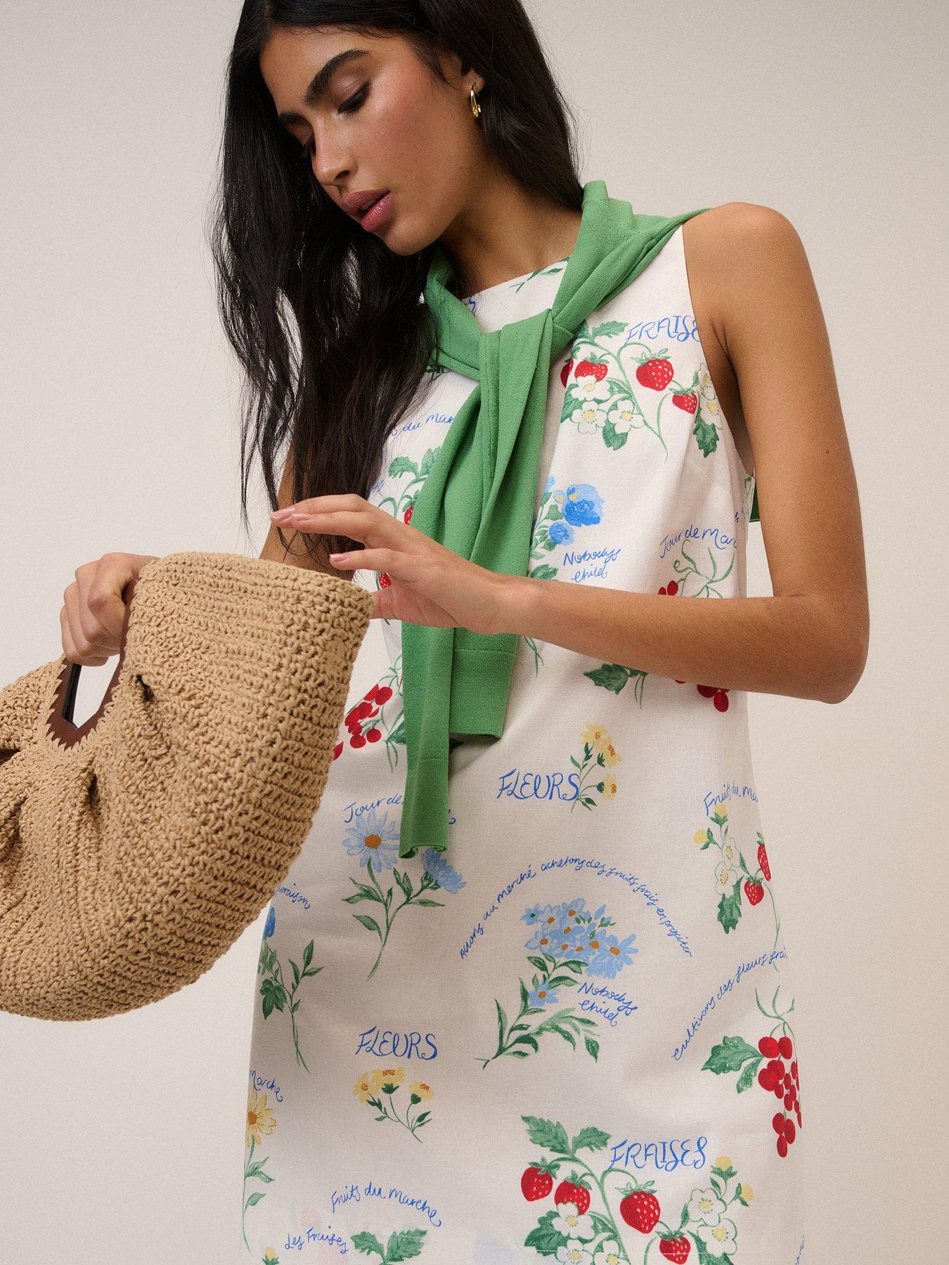 Image 4 of 4 of Nobodys Child Henley Mini Dress - White