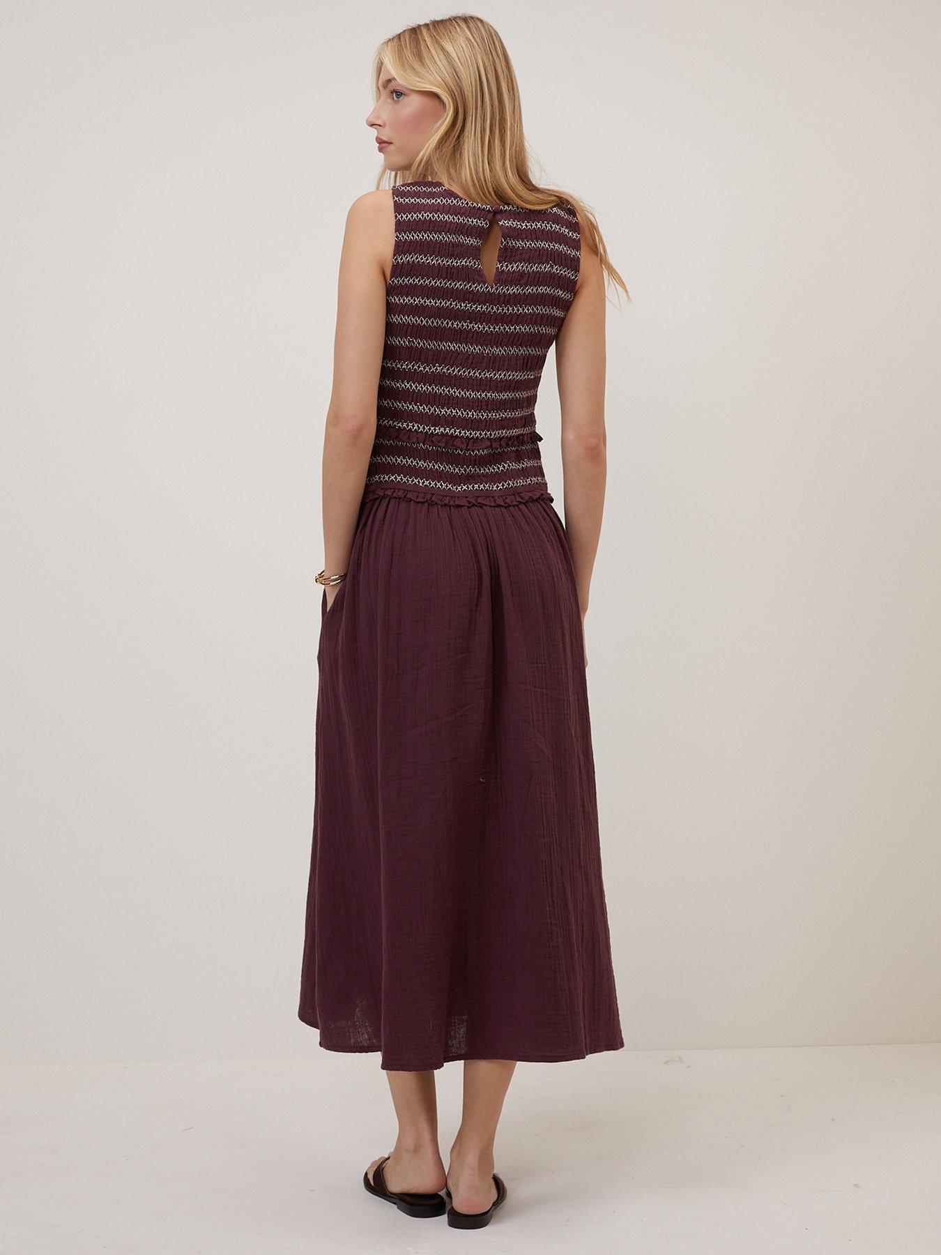 Image 2 of 5 of Nobodys Child Ingrid Midi Dress - Purple