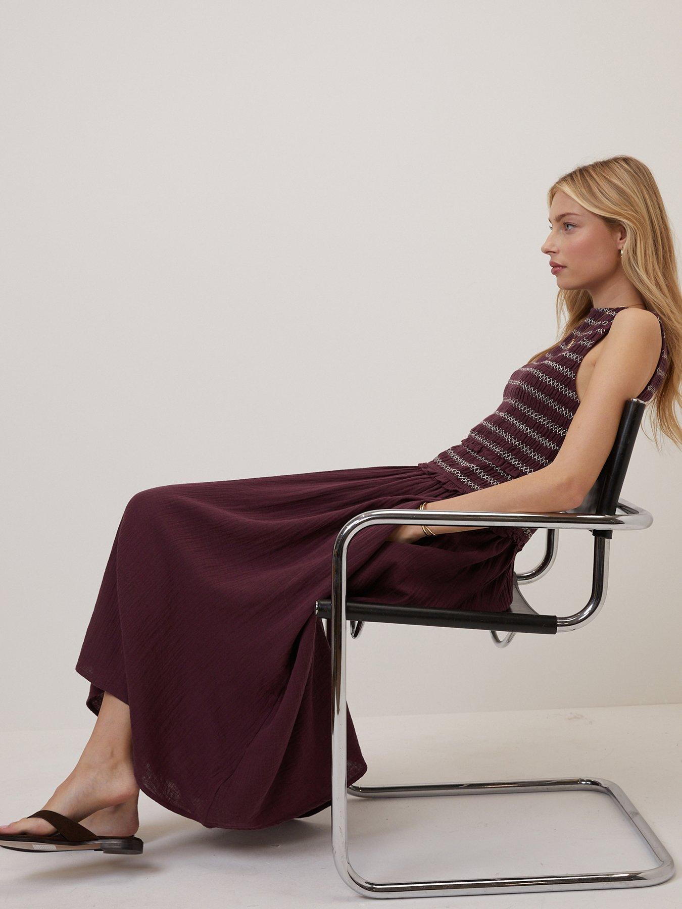 Image 5 of 5 of Nobodys Child Ingrid Midi Dress - Purple