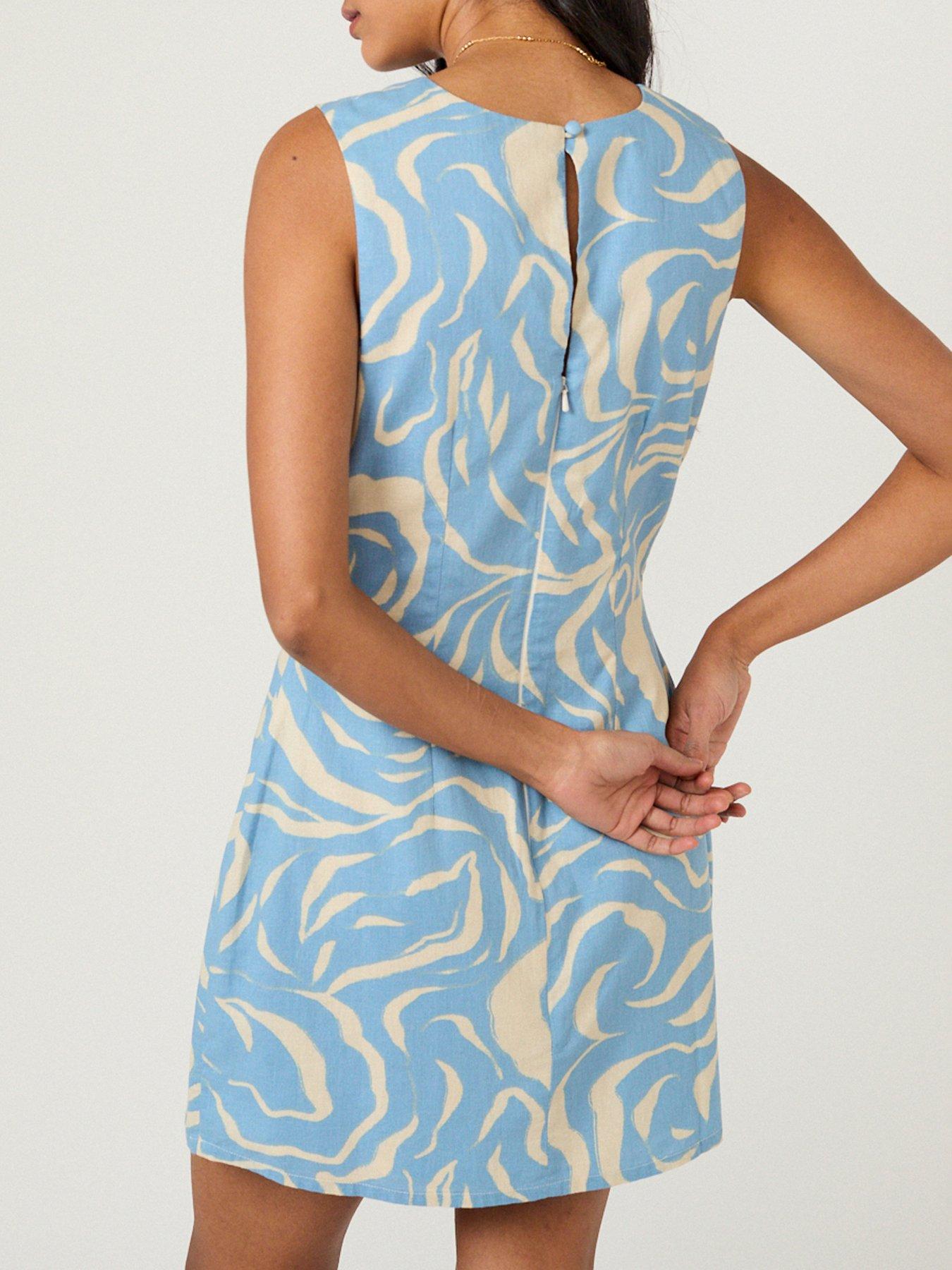 Image 2 of 5 of Nobodys Child Vicky Mini Dress - Blue