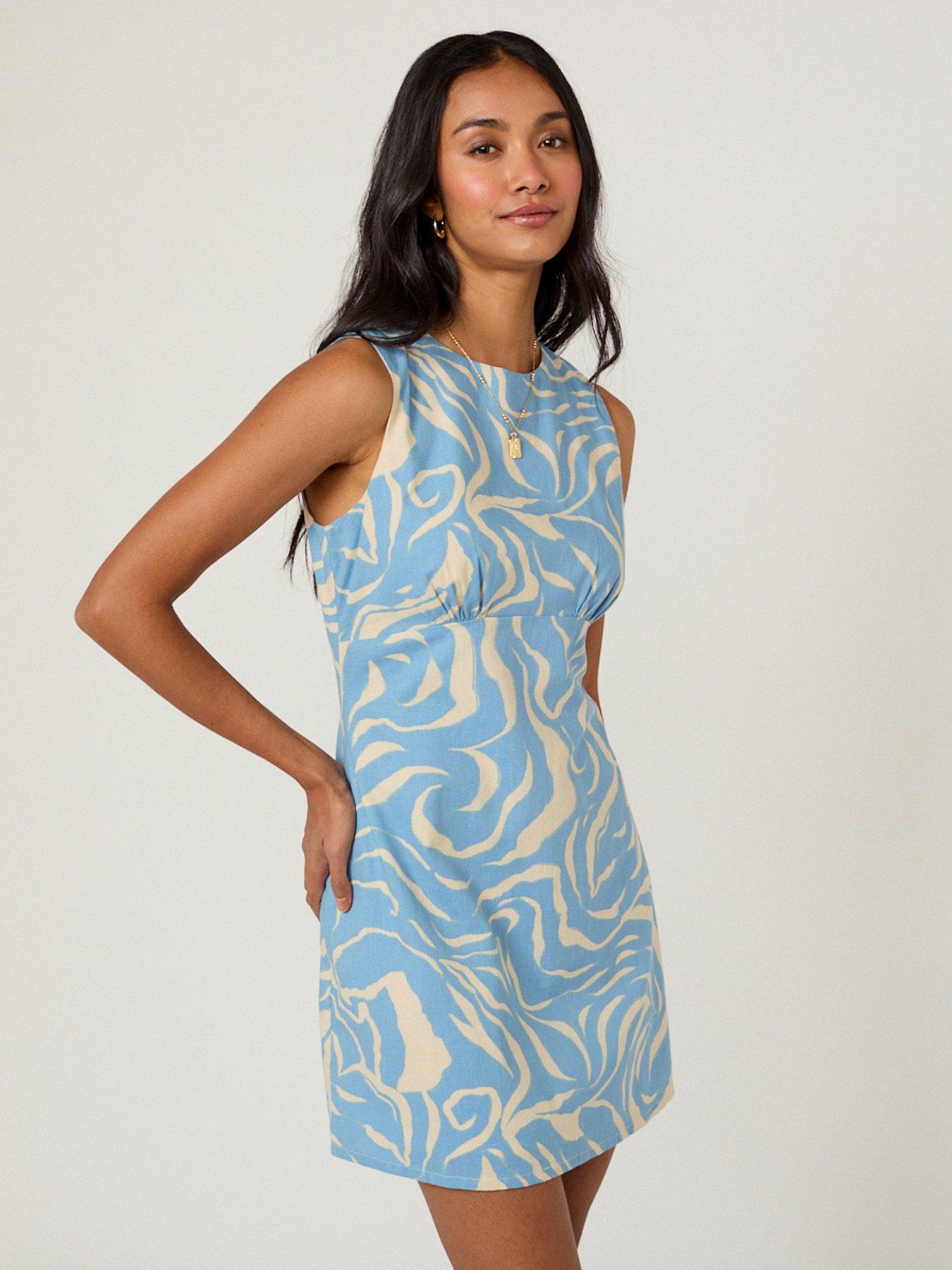 Image 3 of 5 of Nobodys Child Vicky Mini Dress - Blue