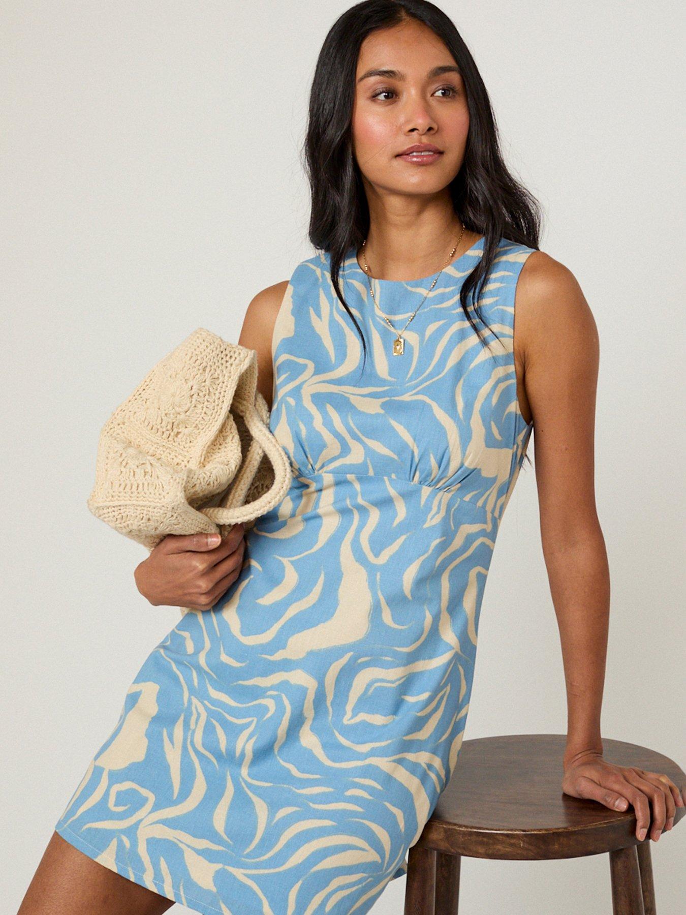 Image 5 of 5 of Nobodys Child Vicky Mini Dress - Blue