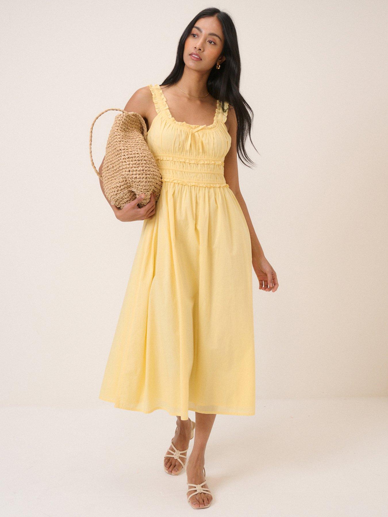 Nobodys Child Sleeveless Ariel Midi Dress - Yellow