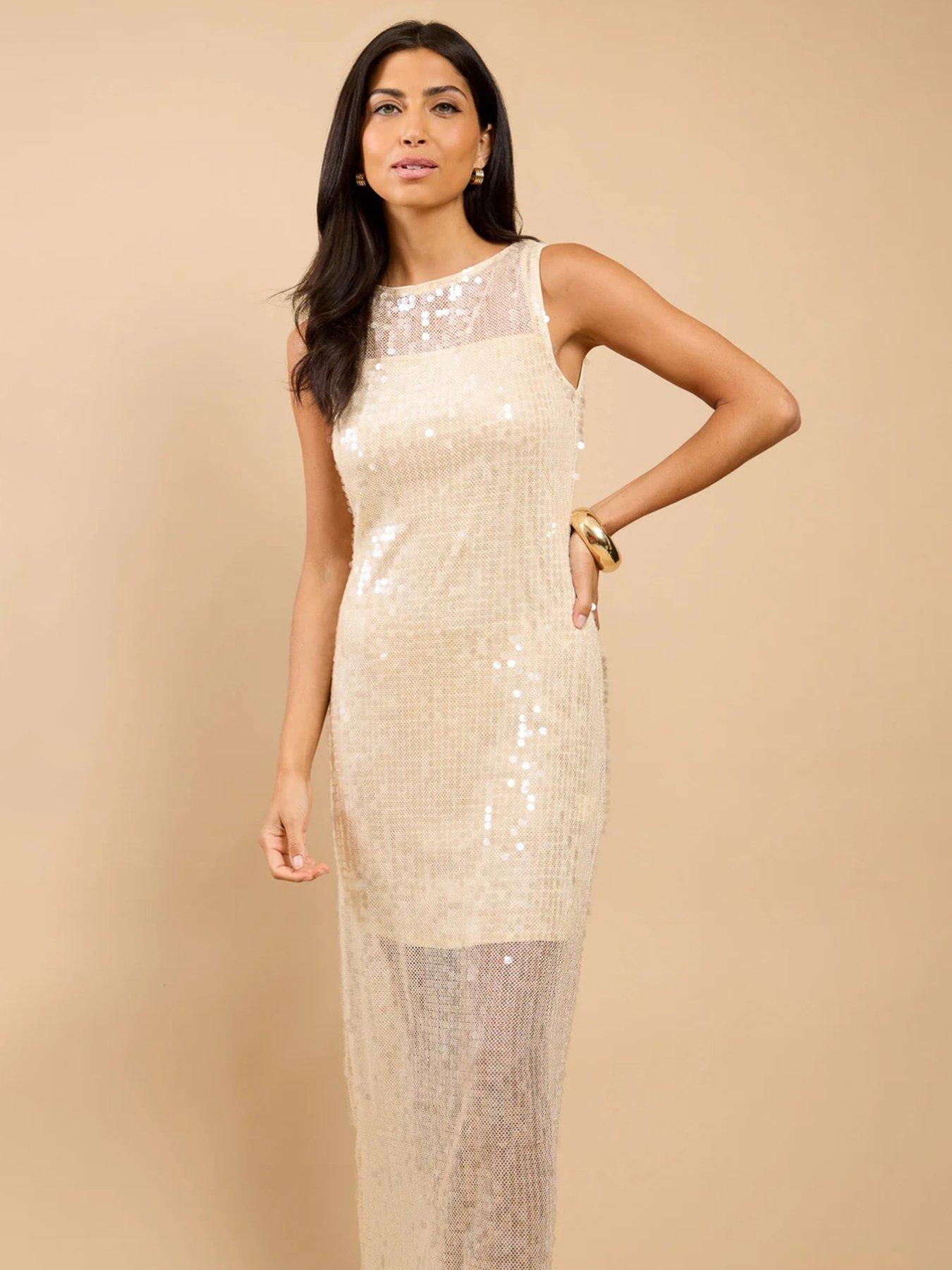 little-mistress-champagne-sequin-maxi-dressback