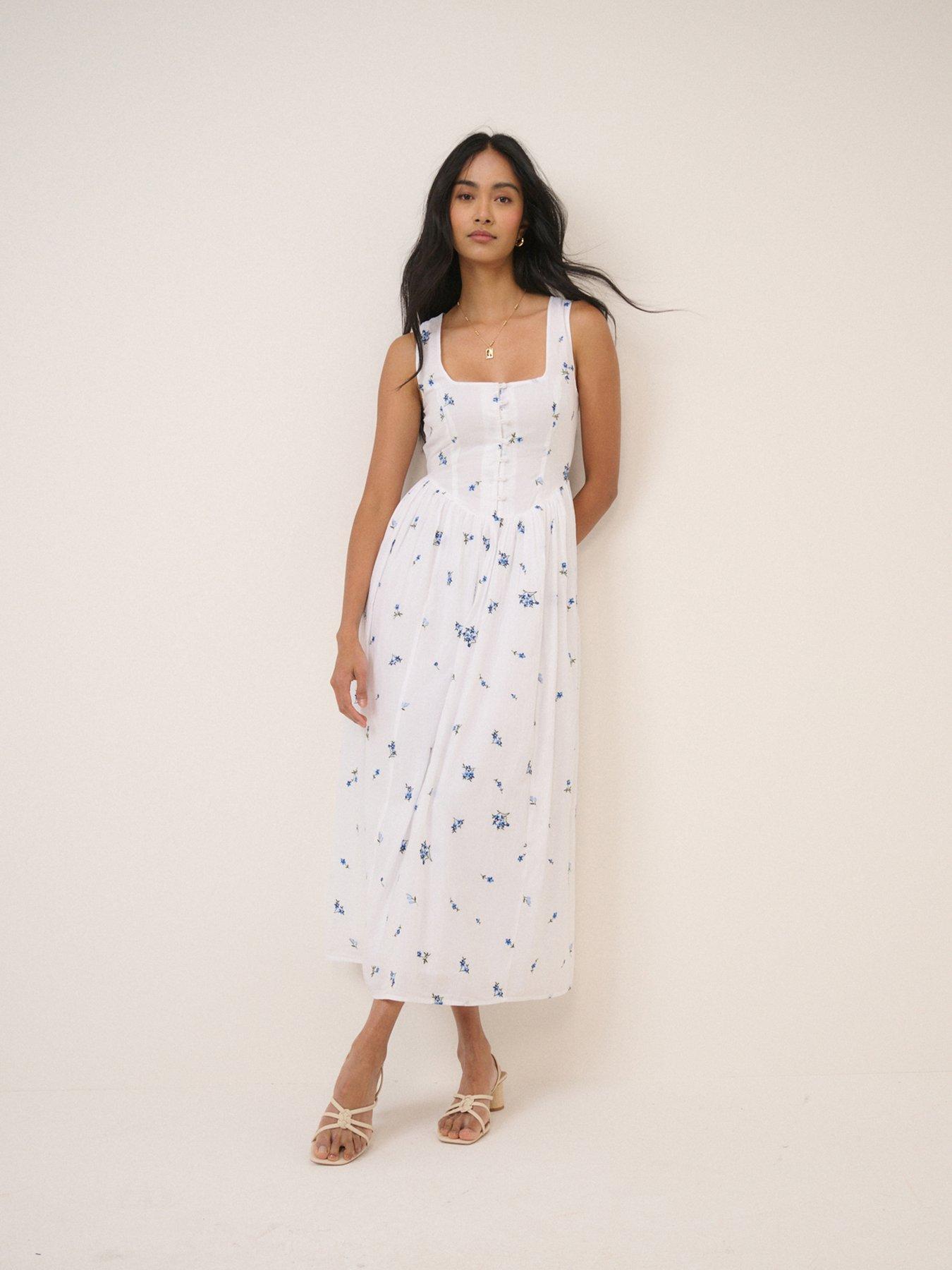 Nobodys Child Cora Midi Dress - White