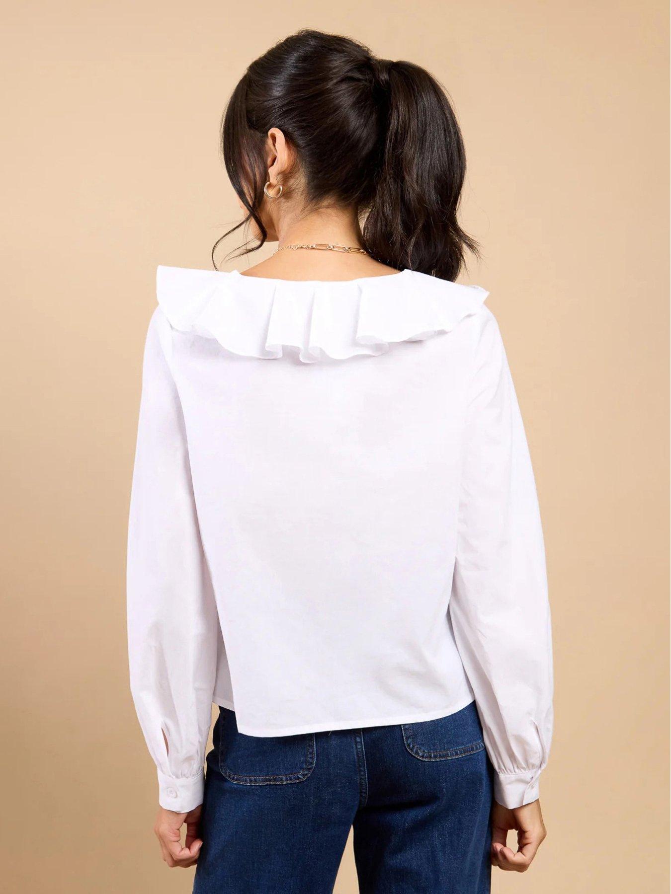 little-mistress-broderie-frill-top-whitestillFront