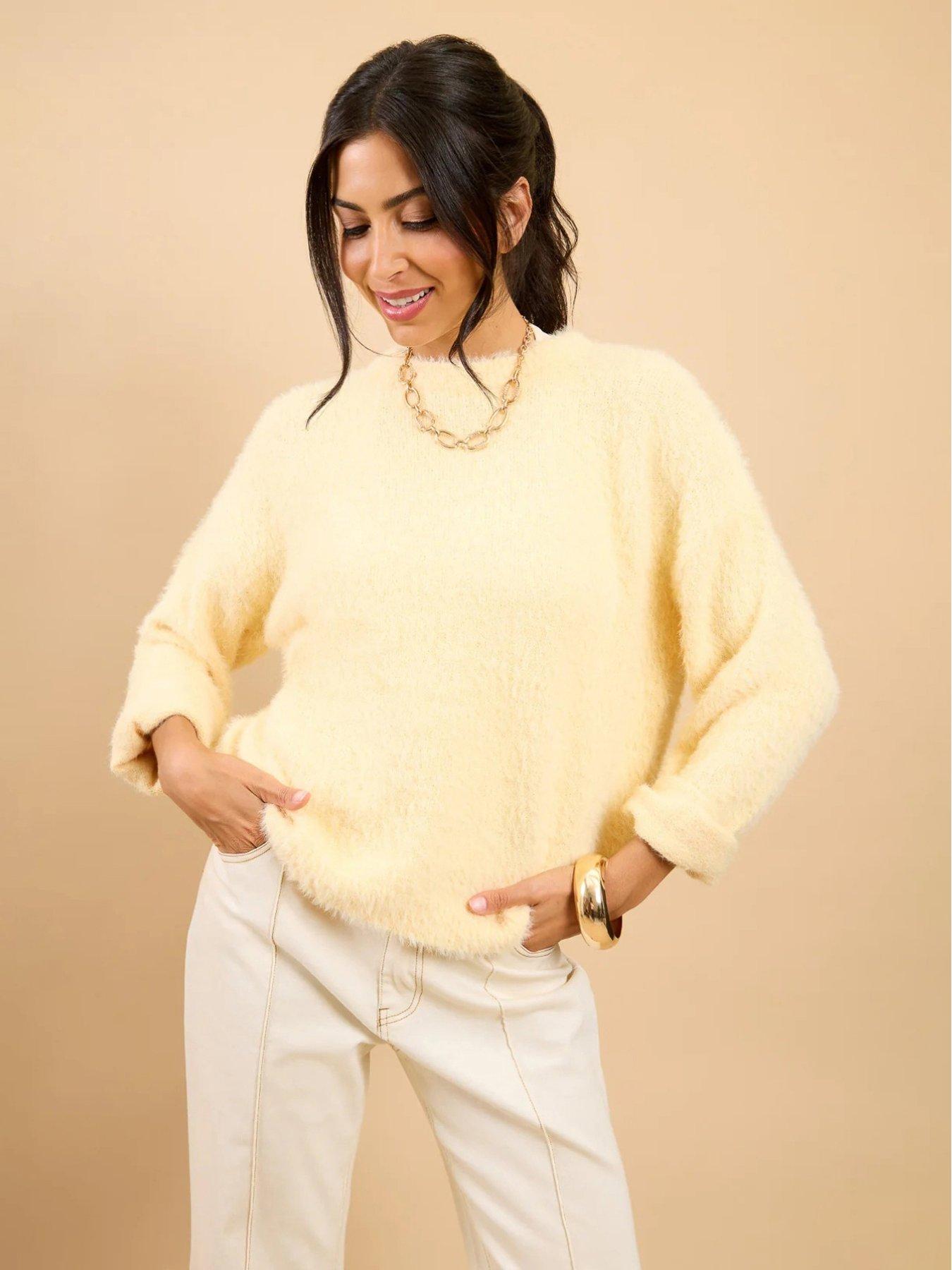 little-mistress-soft-knit-jumper-yellowfront