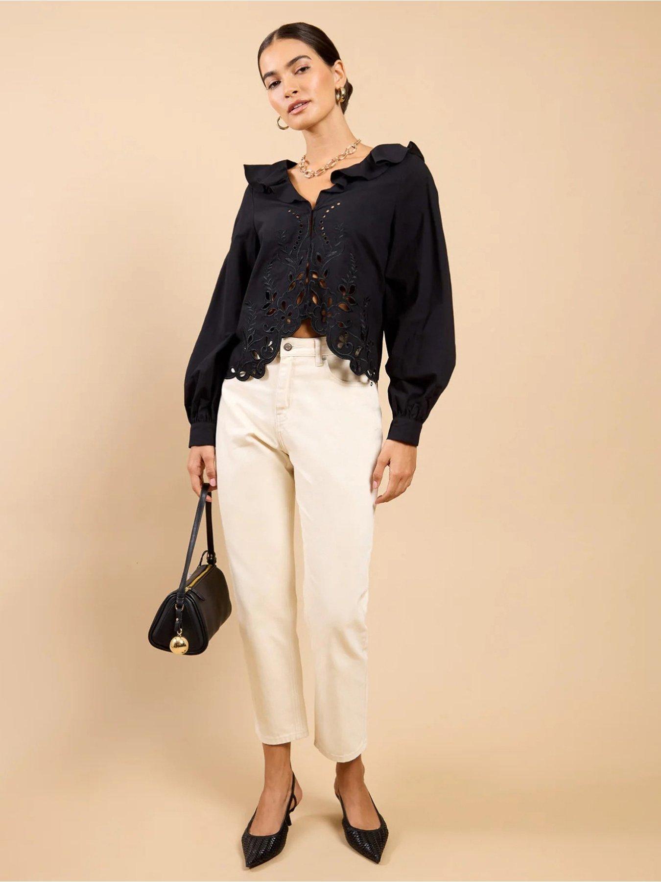 little-mistress-embroidered-frill-top-blackback