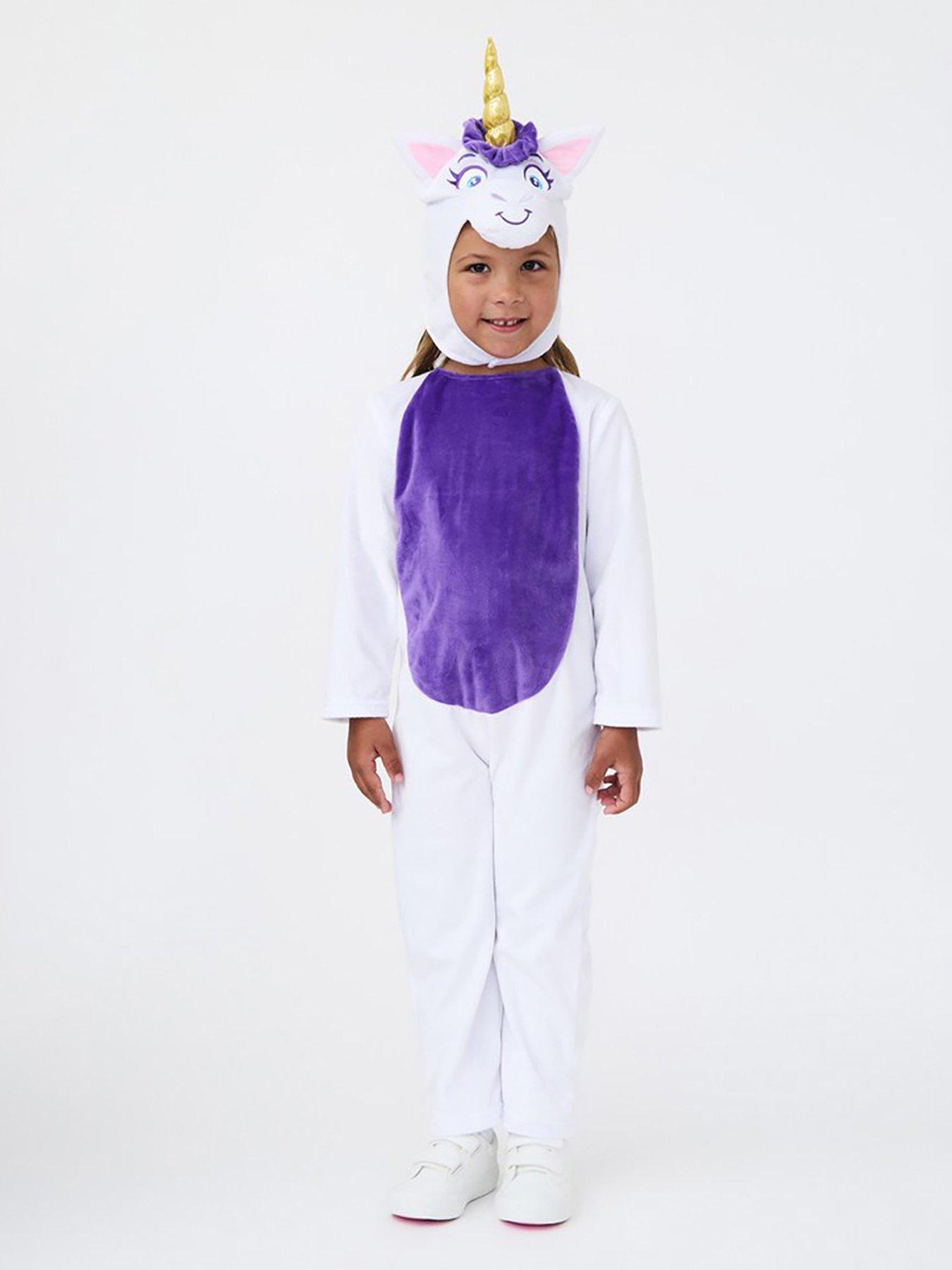 Girls Unicorn All In One With Hood