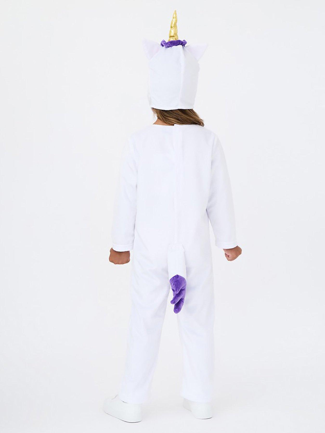 Image 2 of 6 of Girls Unicorn All In One With Hood