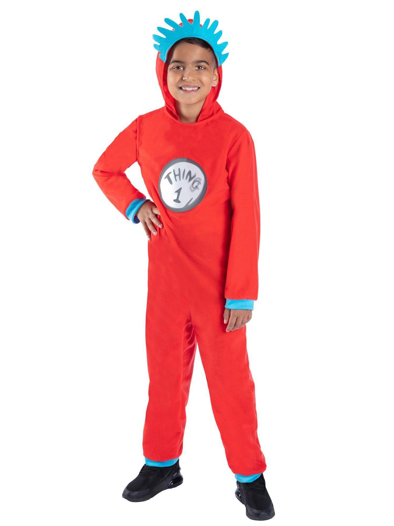 Dr Seuss Dr Seuss Cat In The Hat, Thing 1 & 2 Kids Costume