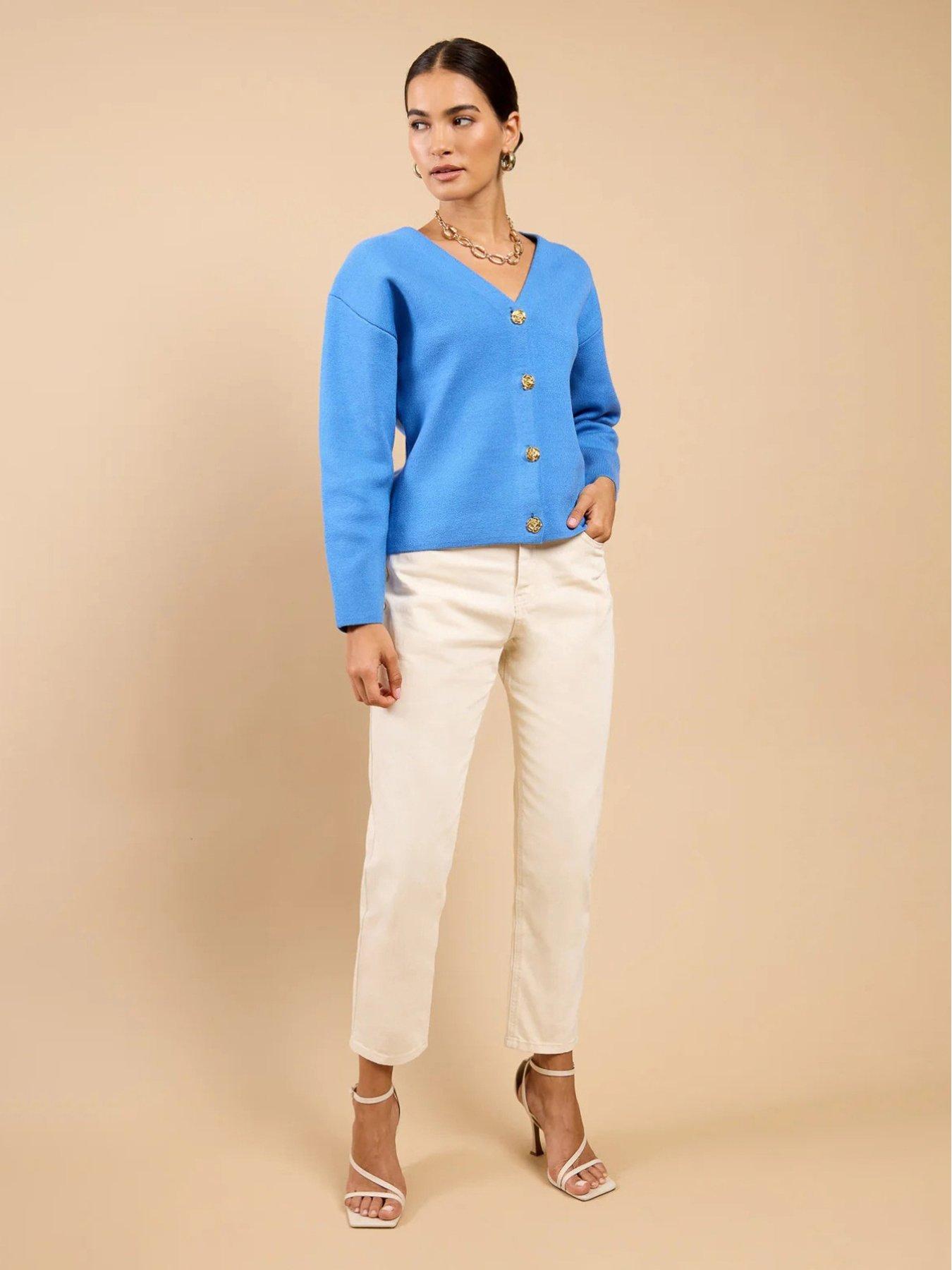 little-mistress-button-detail-knit-cardigan-blueback