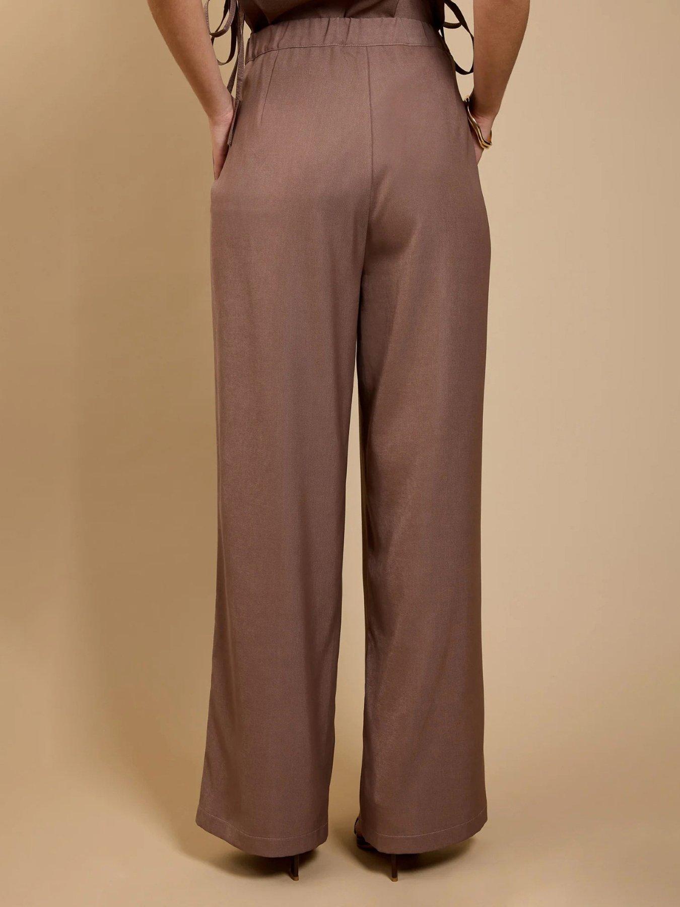 little-mistress-wide-leg-trousers-brownstillFront