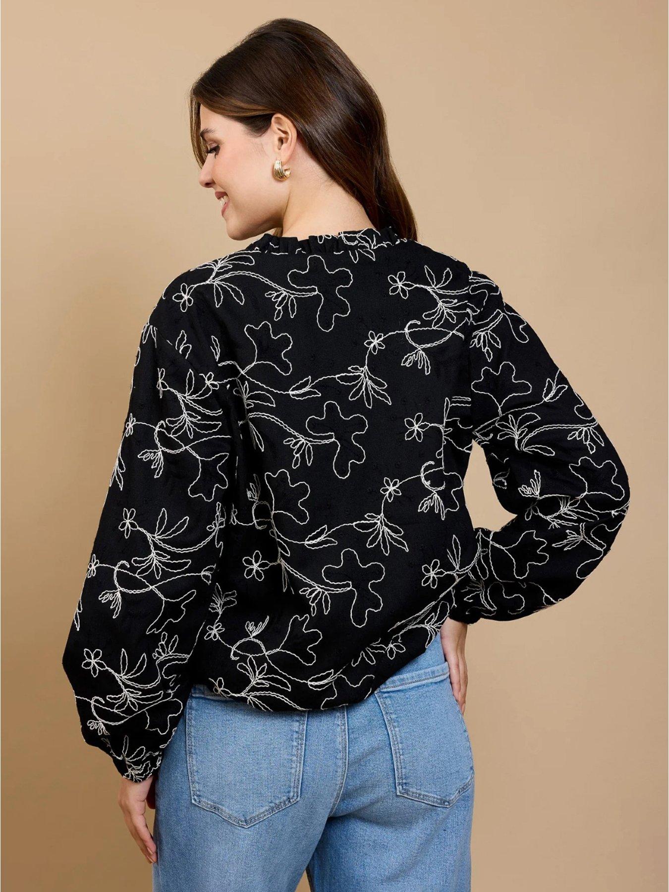 little-mistress-embroidered-cropped-jacket-blackstillFront