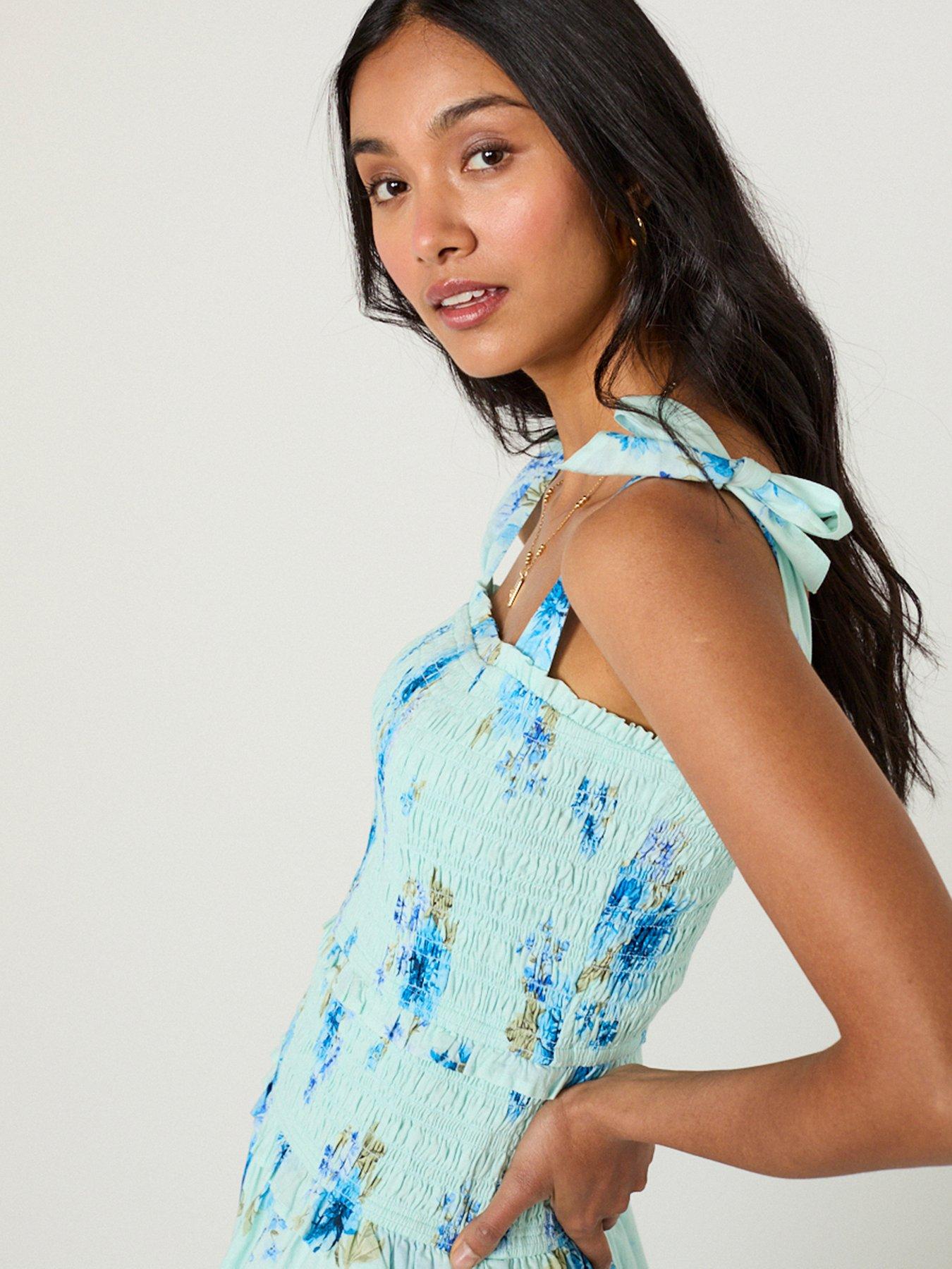 nobodys-child-andrea-midi-dress-blueoutfit