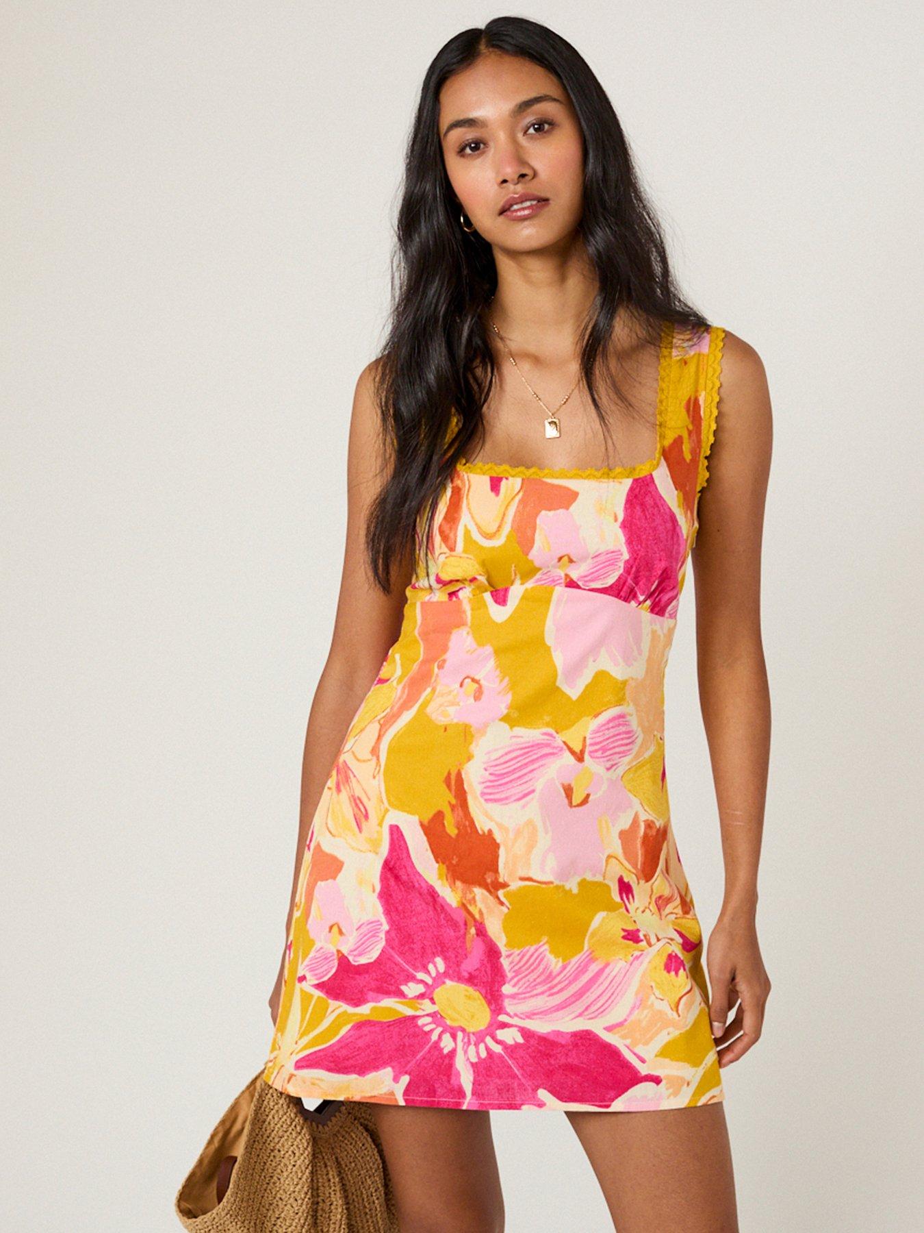 nobodys-child-ciara-mini-dress-pinkstillFront