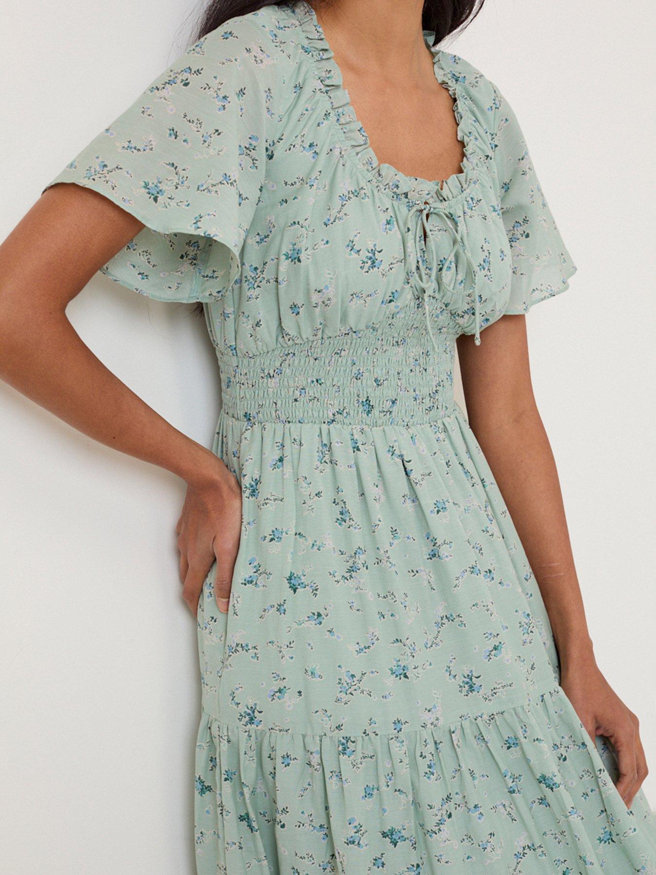 nobodys-child-caliope-midi-dress-blueoutfit