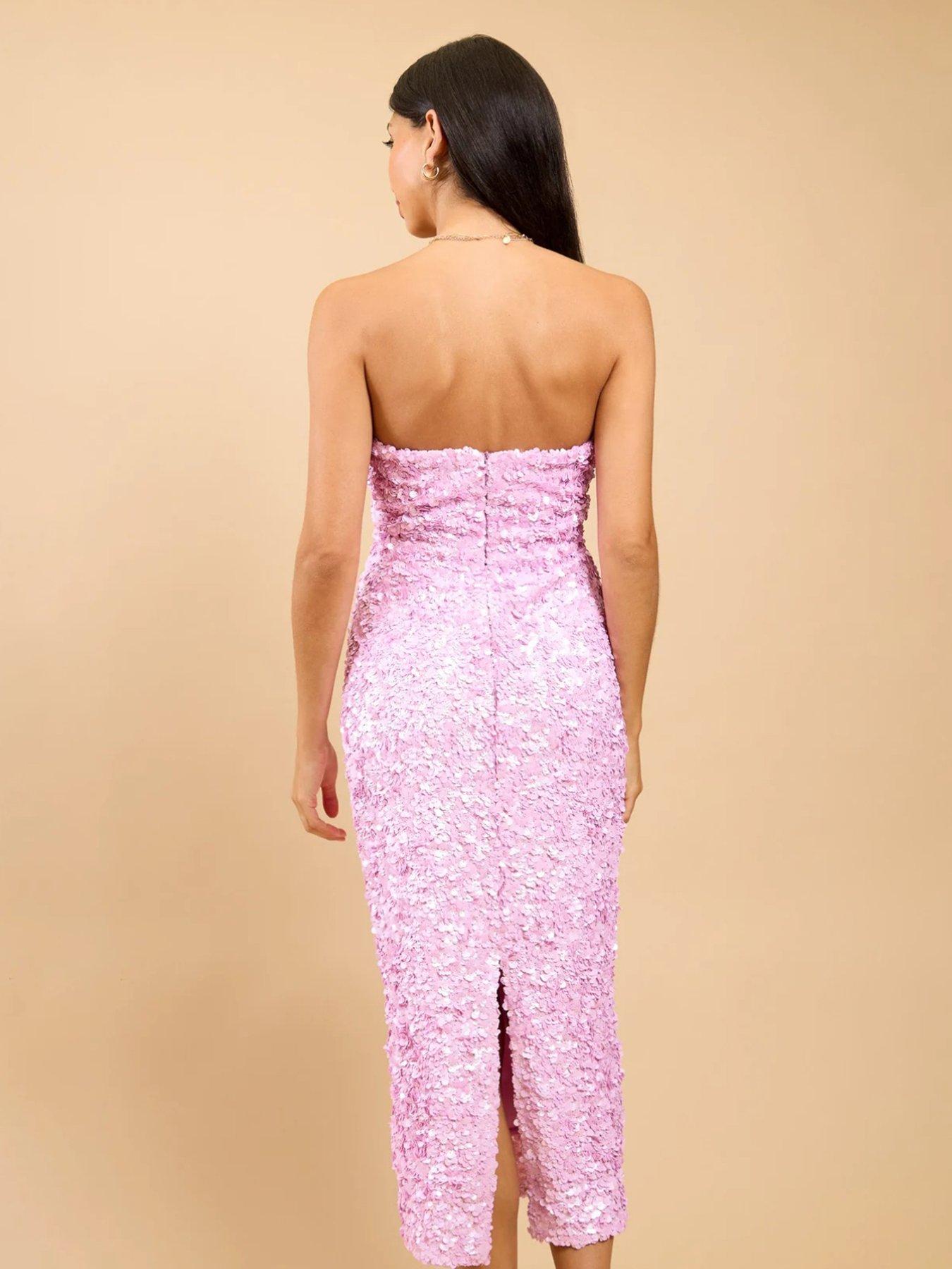 little-mistress-pink-sequin-midaxi-dressstillFront